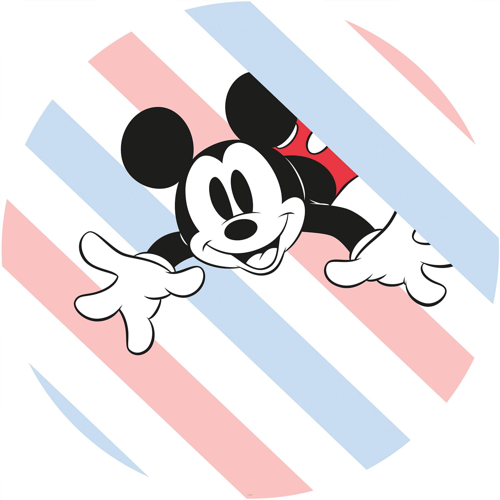 Selvklæbende non-woven tapet - Mickey Hang in There - 125 x 125 cm