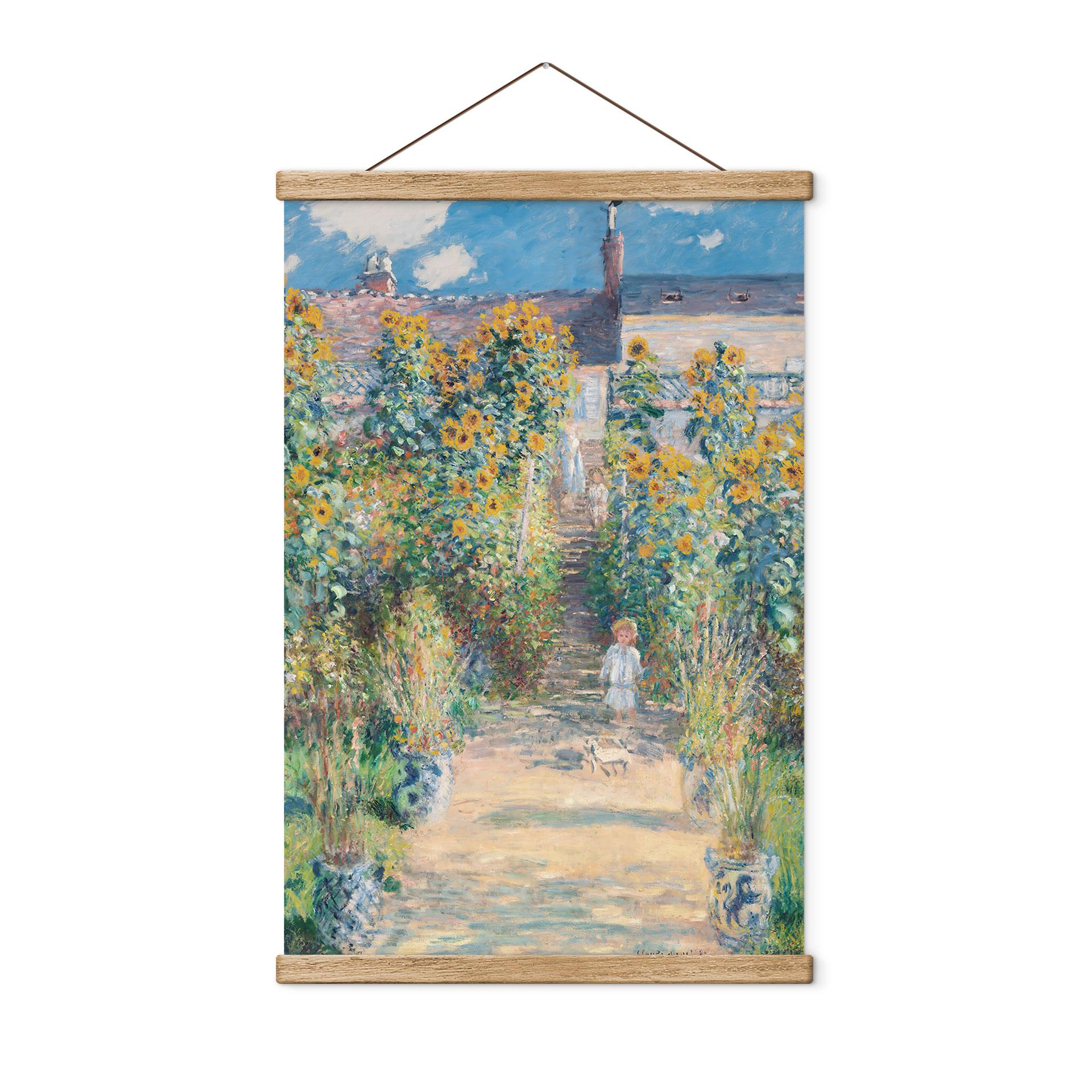 Tekstil plakat af Monet - Monets have i Vétheuil