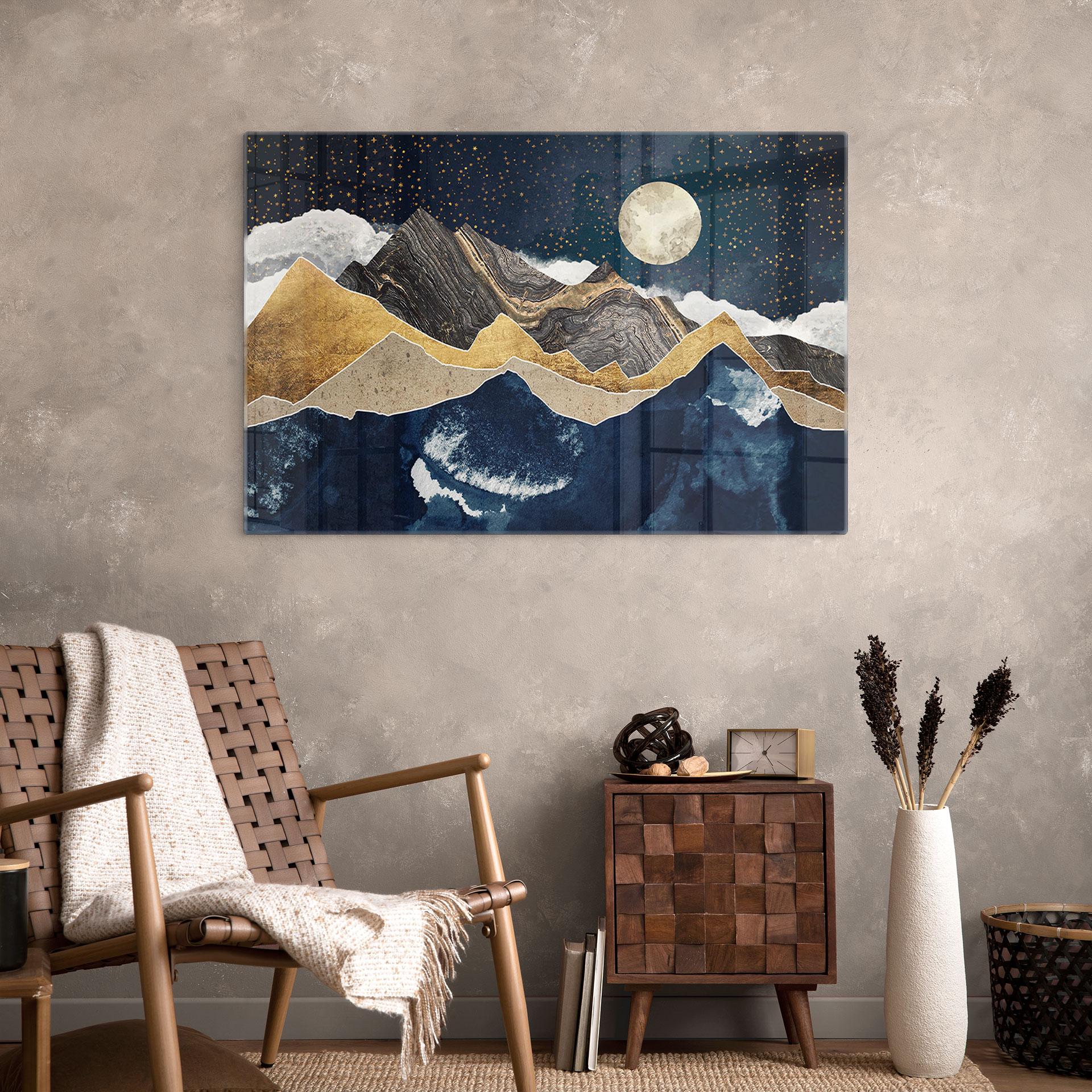 Glasbillede - Stjernehimmel om vinteren - SpaceFrog Designs