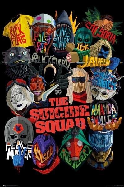Poster, film poster The Suicide Squad - Icons 61x91,5 cm