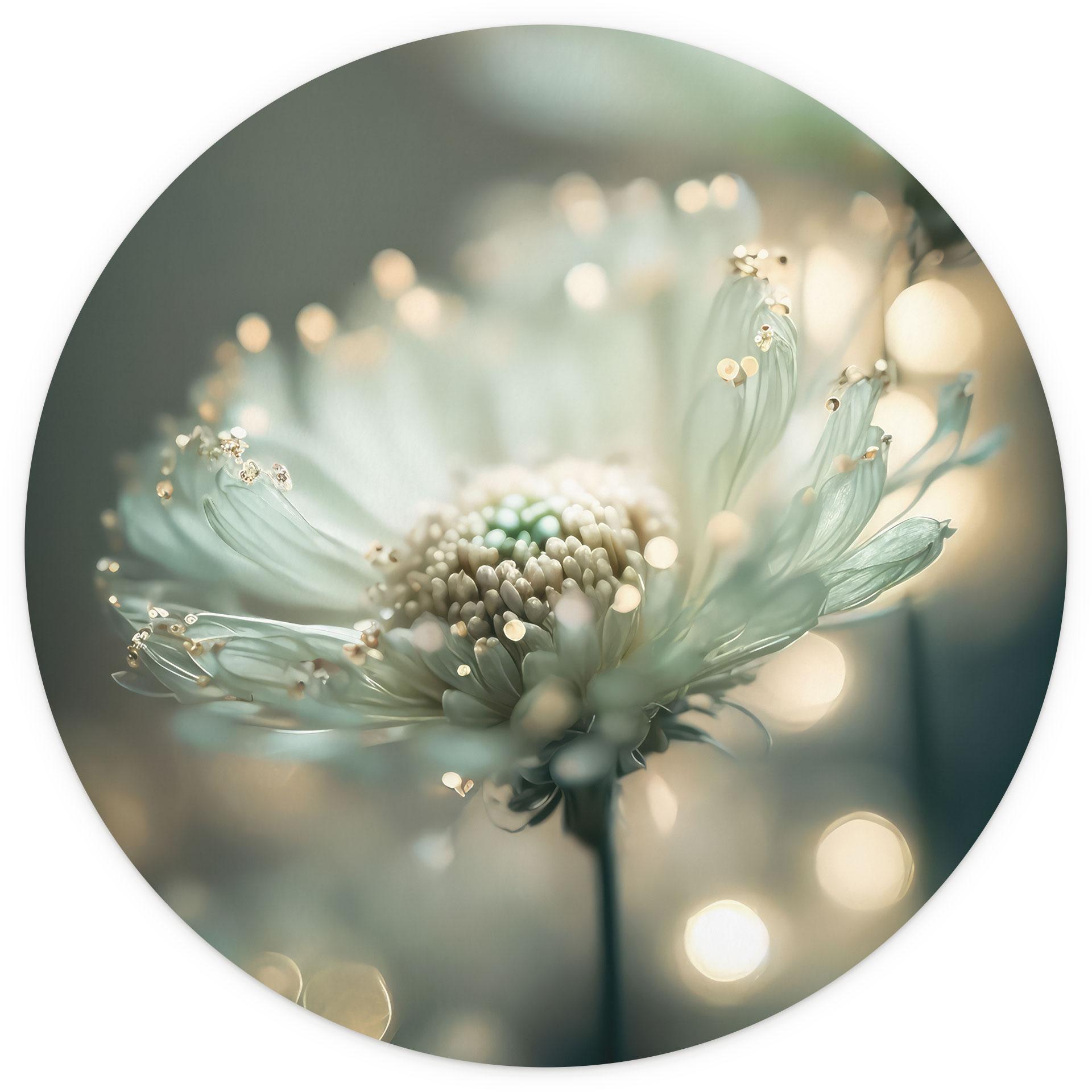 Fijne fonkeling van bloesems - Treechild - Rond - Zelfklevend/niet-geweven Fotobehang