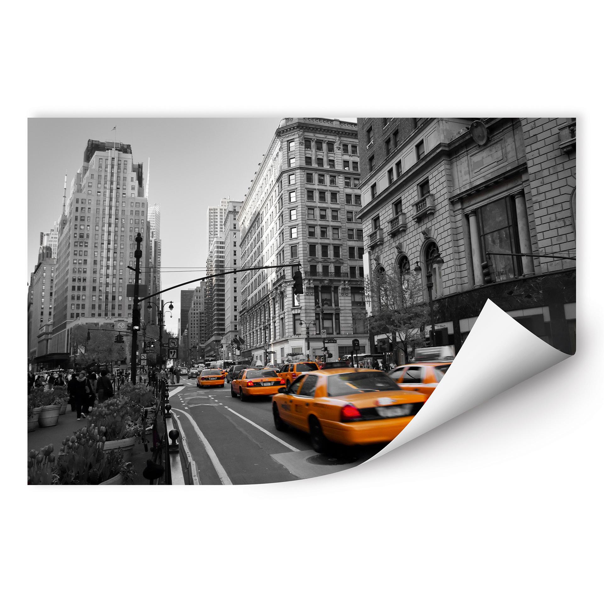 Poster autocollant - W - Taxi à Manhattan