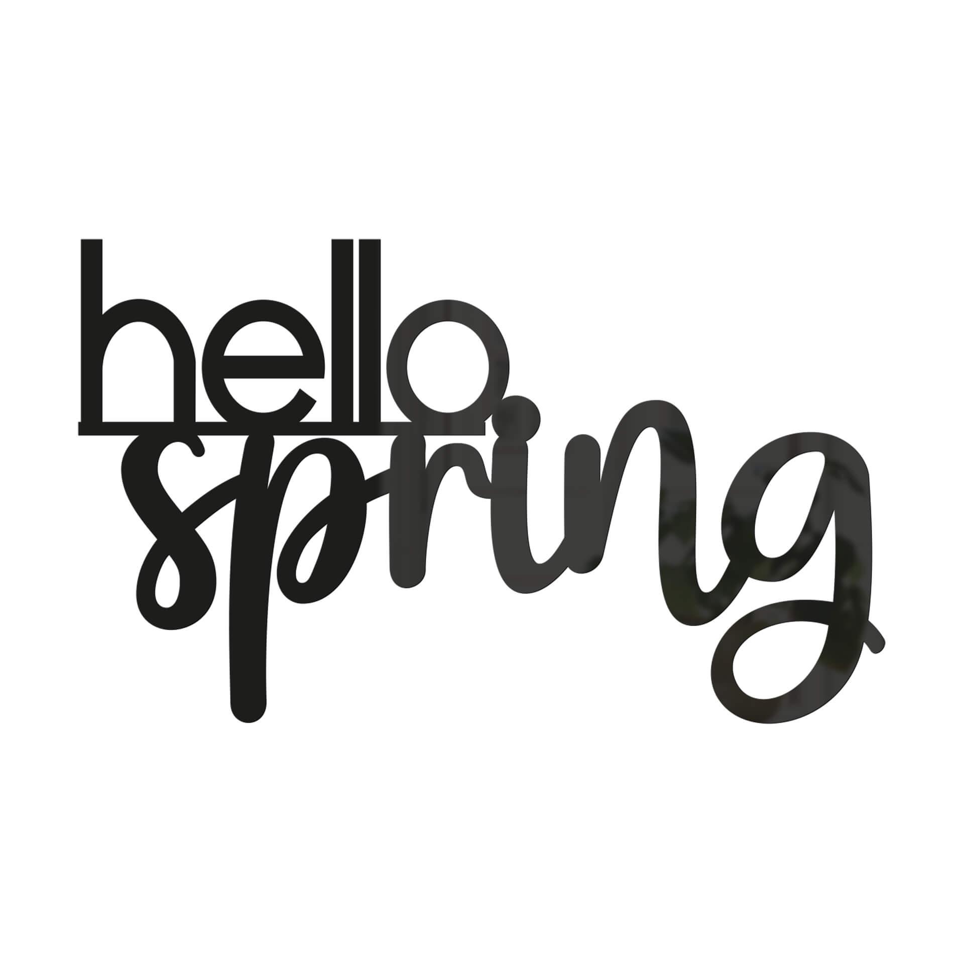 Acryldeko 3D Schriftzug hello spring