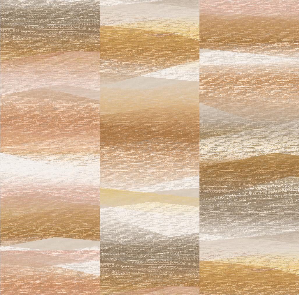 Non-woven tapet med grafisk motiv i beige