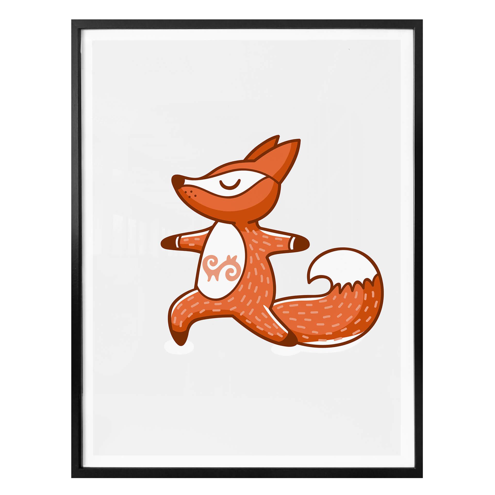 Affiche - Yoga-renard 03