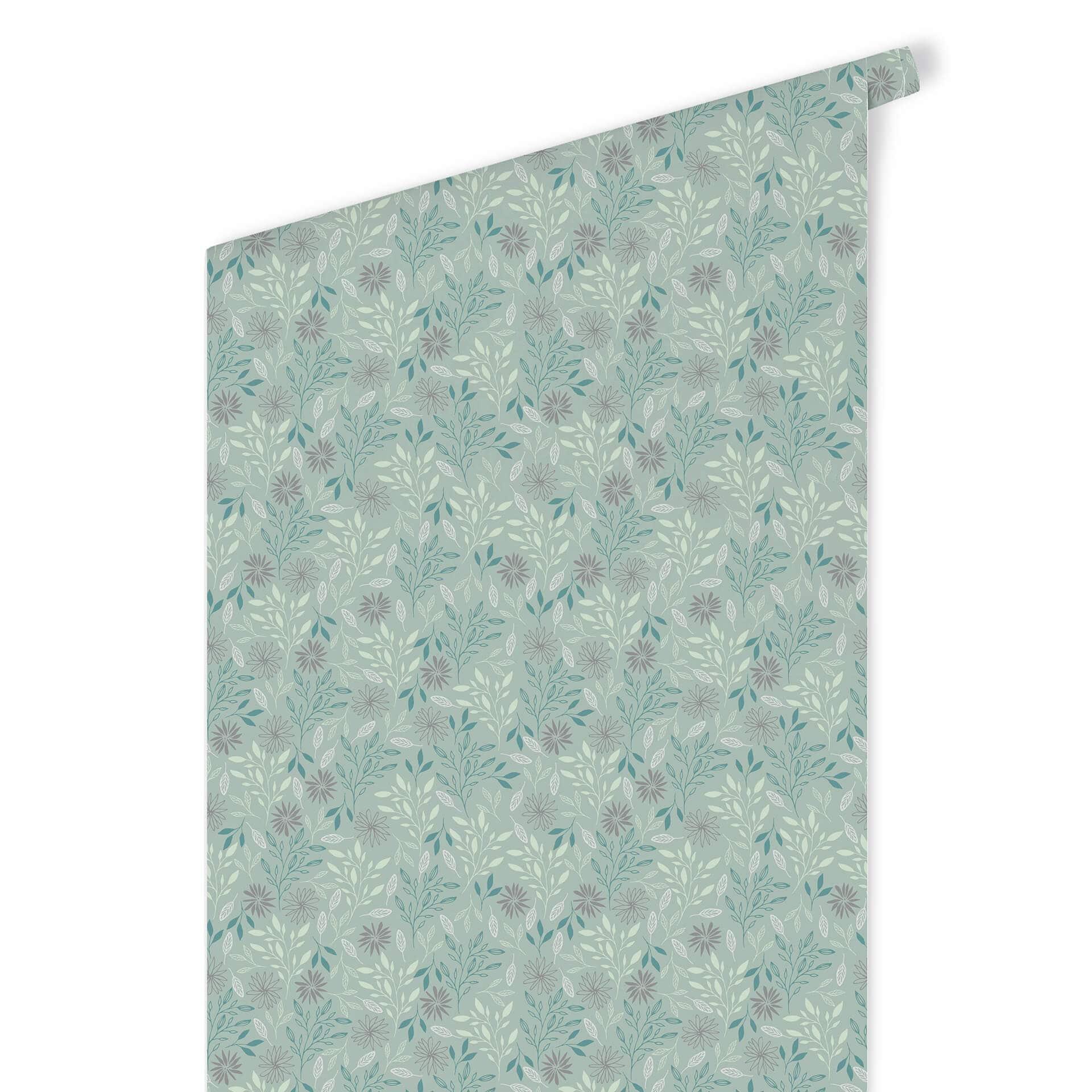 Patroonbehang Graphic Flowers