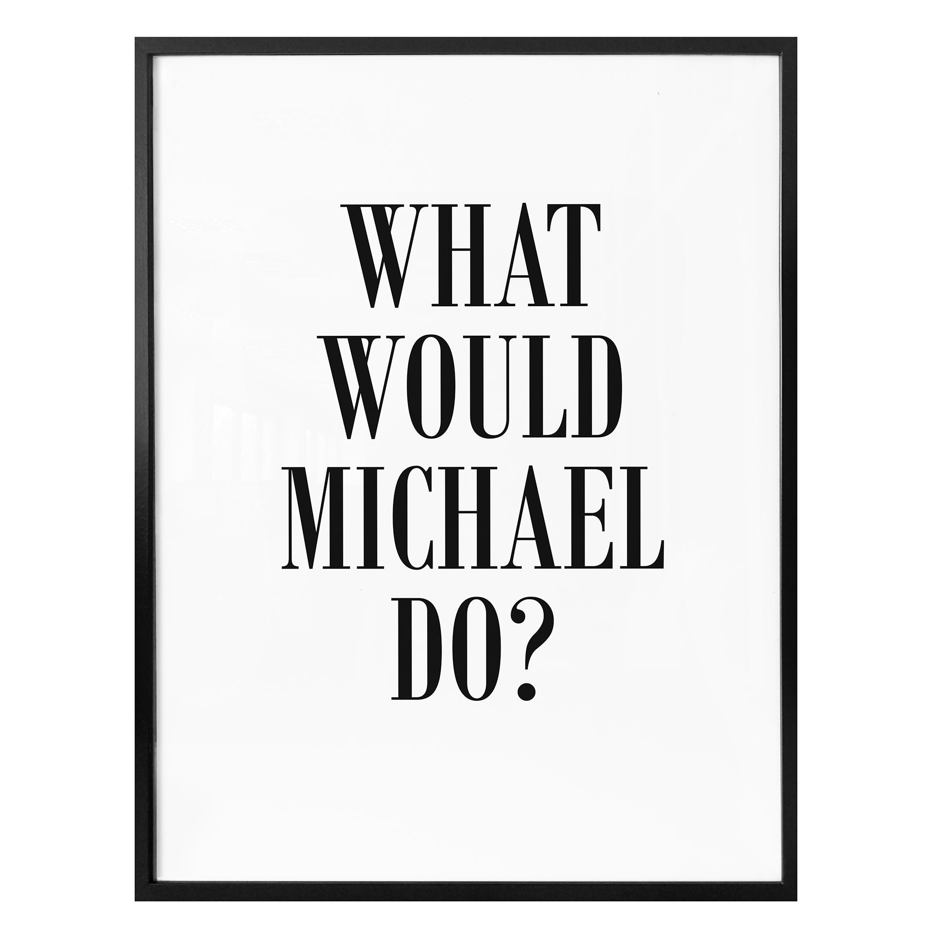 Póster - ¿Qué haría Michael?