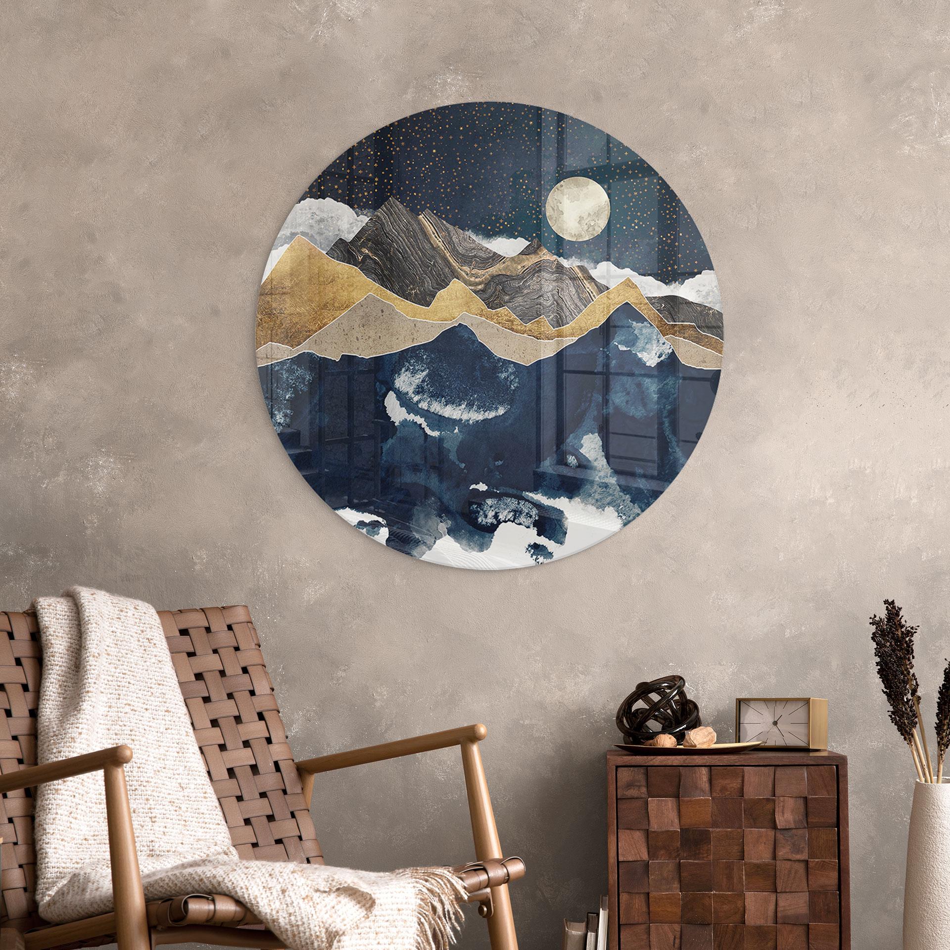 Glasbillede - Stjernehimmel om vinteren - SpaceFrog Designs