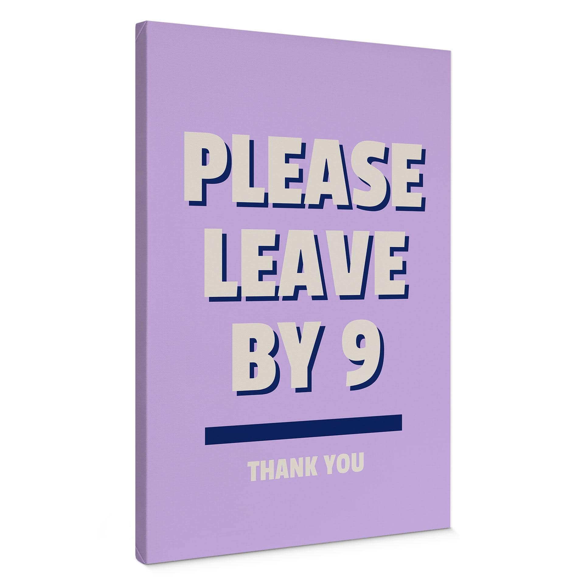 Lærredsprint - Please leave by 9 - Fritsch
