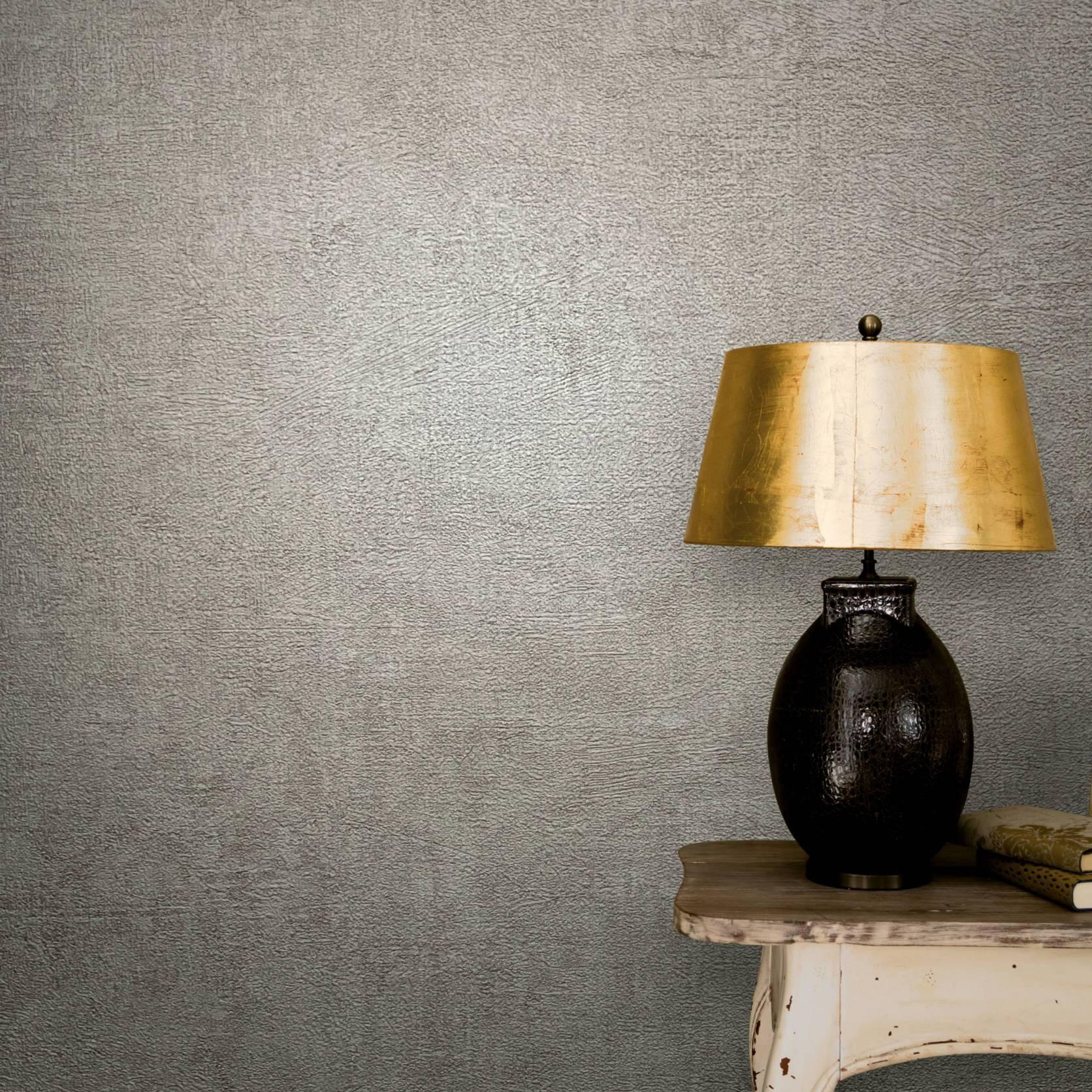 Ikke-vævet tapet i beige struktur med rust-look og used-look