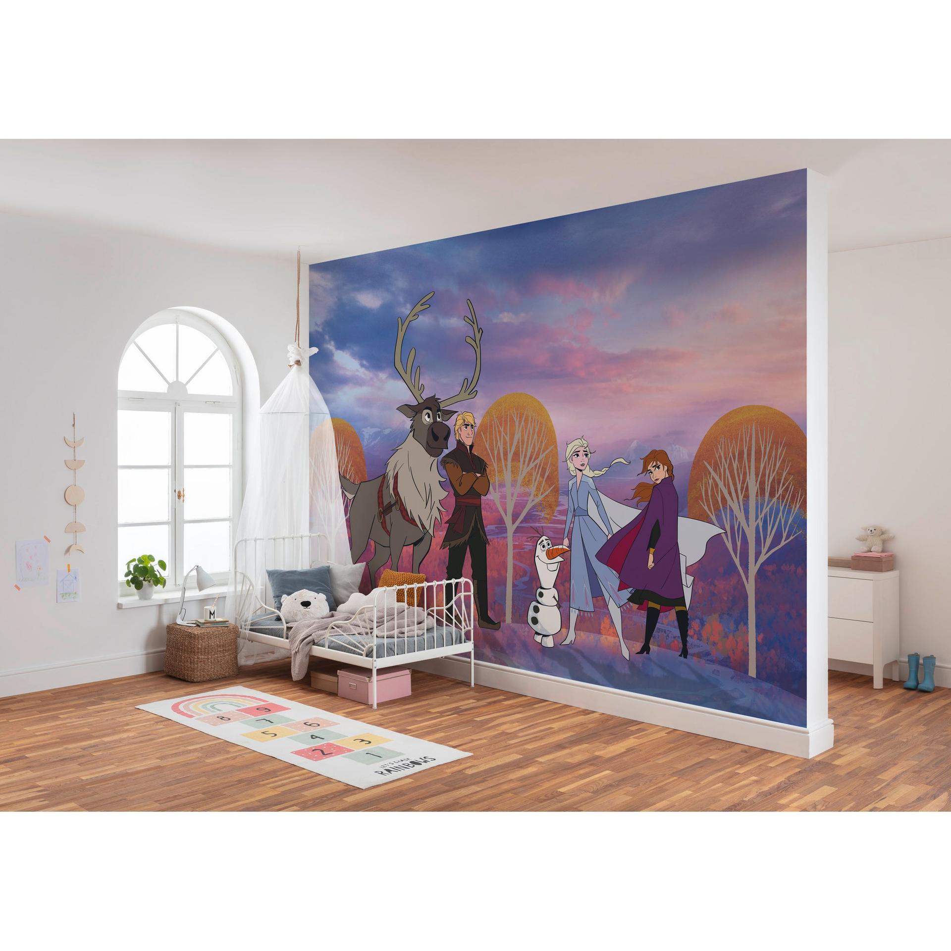 Vliesbehang - Frozen Autumn Forest - 400 x 280 cm