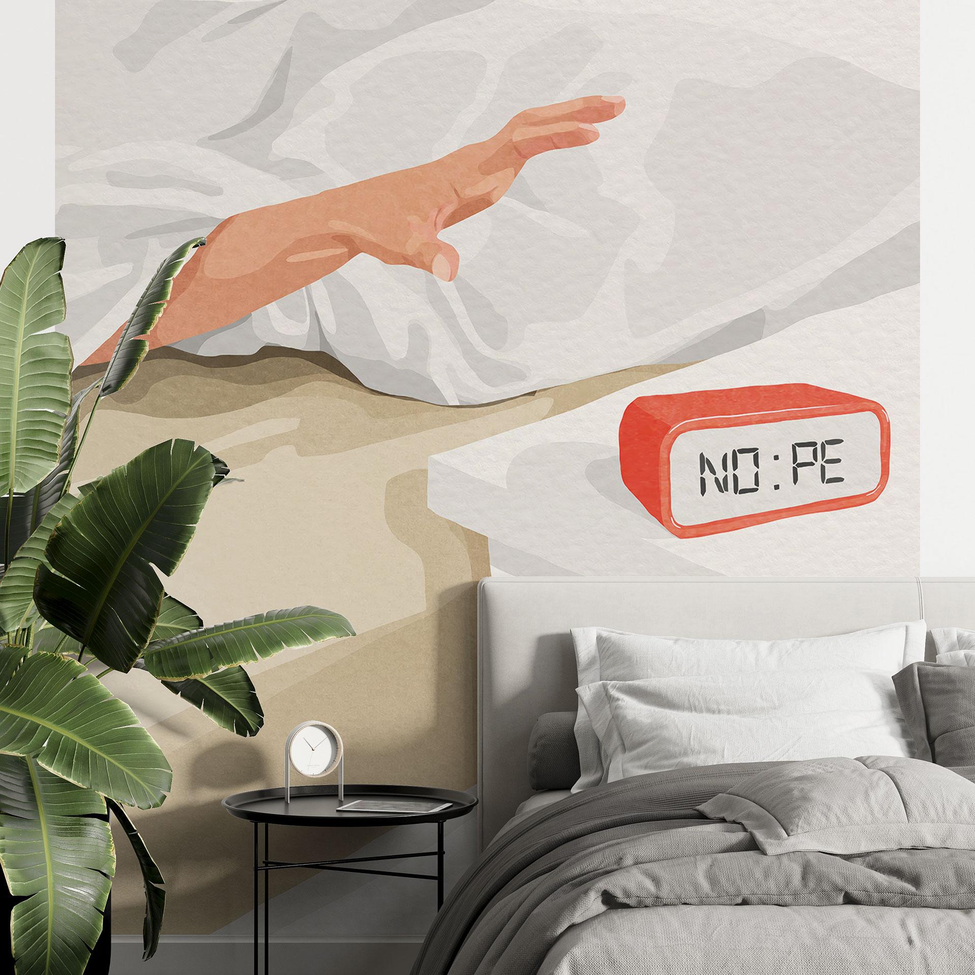 Fotomural Nope - Despertador por la mañana - Dekel