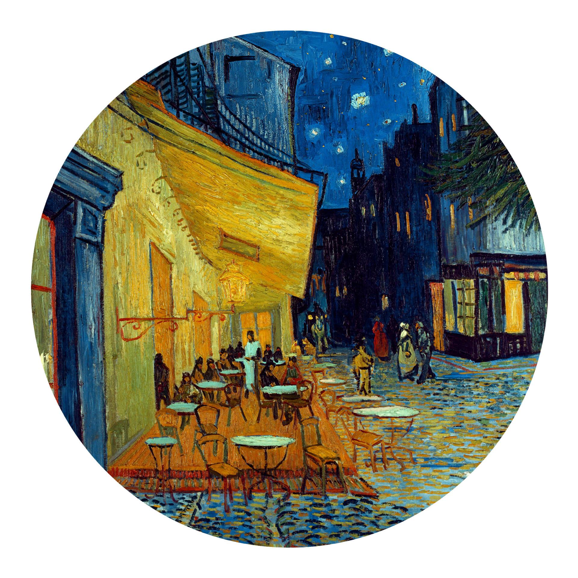 Wandtattoo Van Gogh - Café Terrasse - Rund