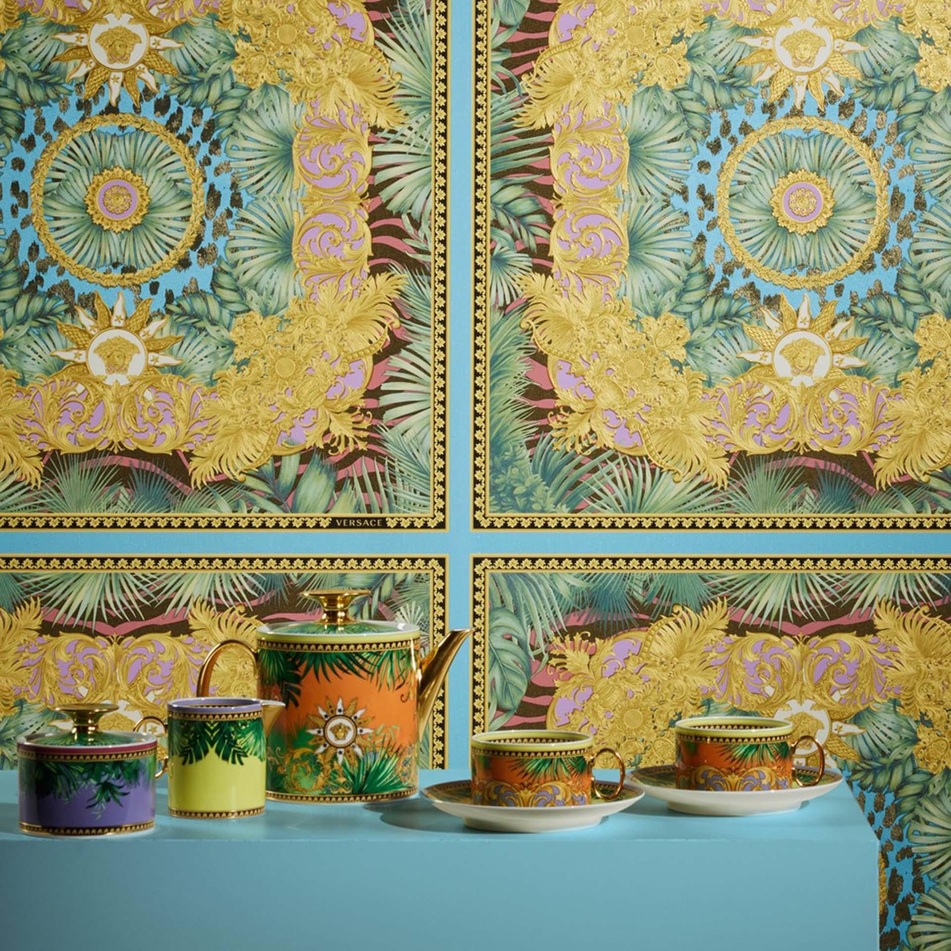 Versace jungle tapet farverigt non-woven tapet natur design tapet stue