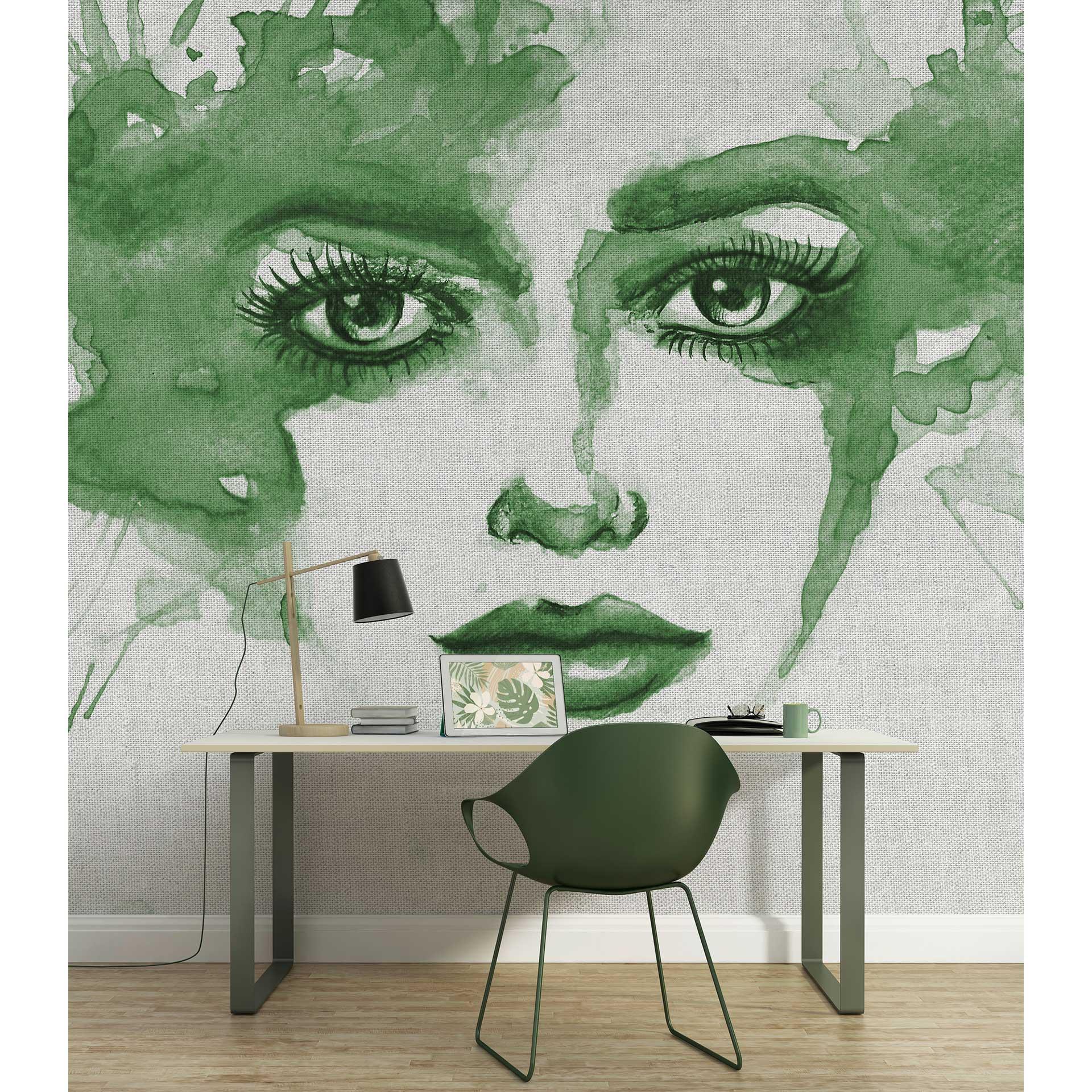 Livingwalls Fotobehang ARTist Watercolour Face