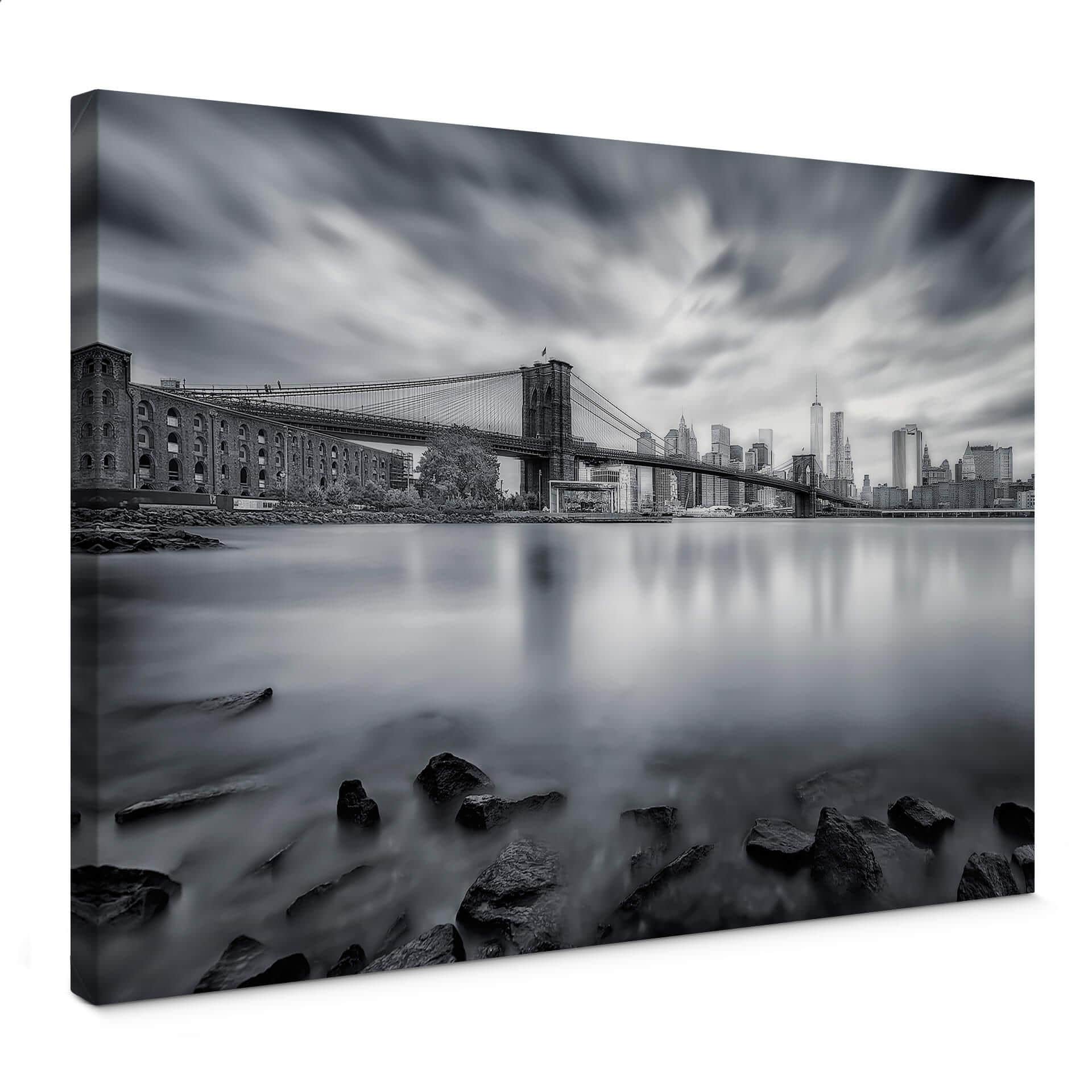 Canvasbillede - Javier - Brooklyn Bridge