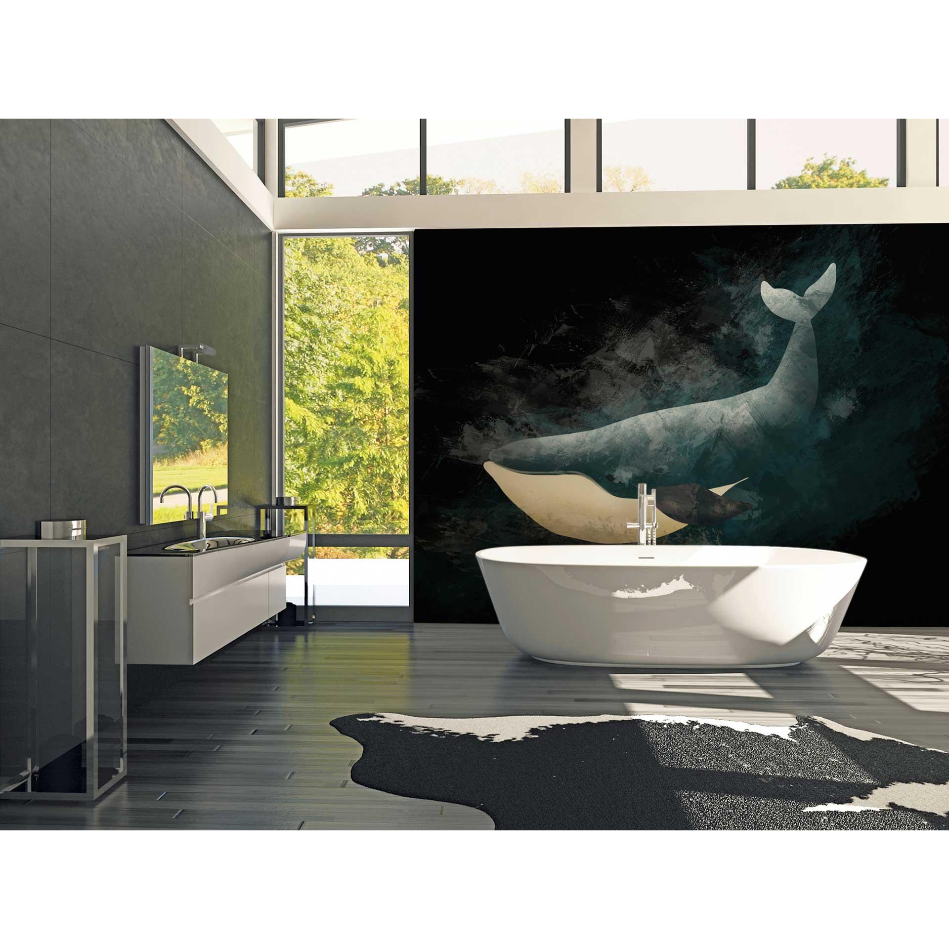 Livingwalls Fotobehang ARTist Dark Whale