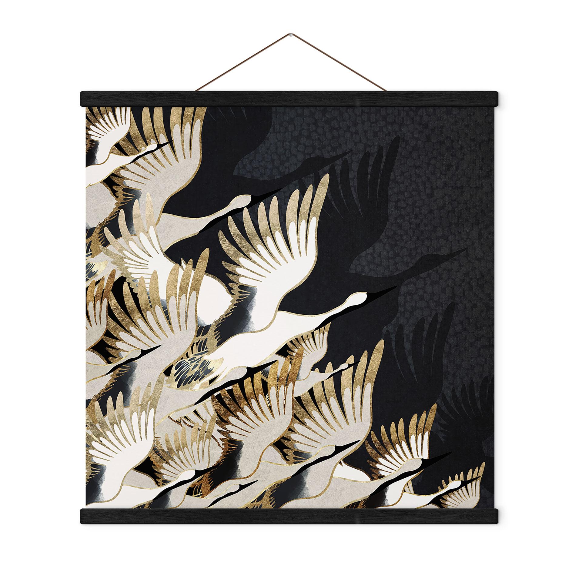 Tekstil plakat Flyvende traner - SpaceFrog Designs