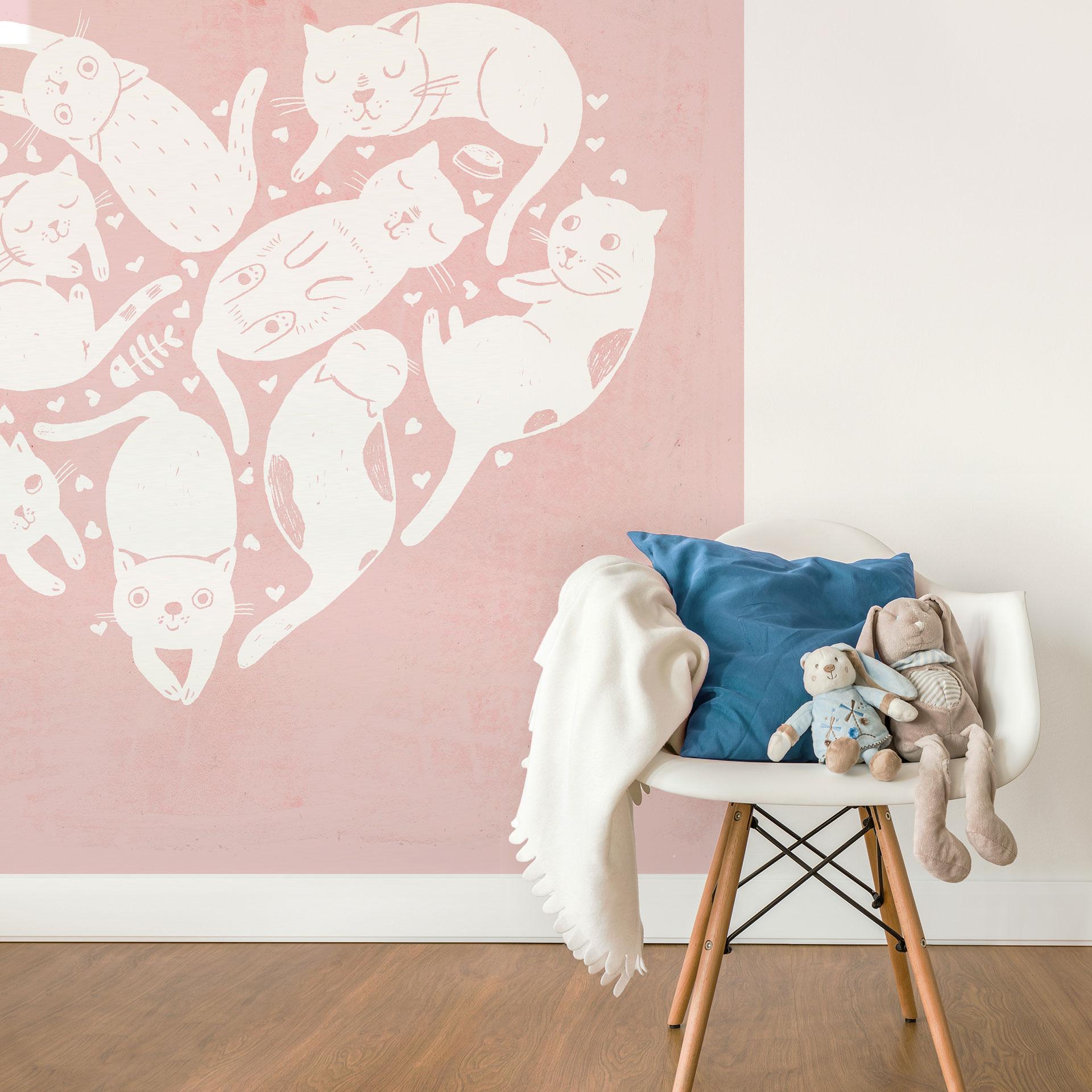 Fototapet Loske - Cat Heart