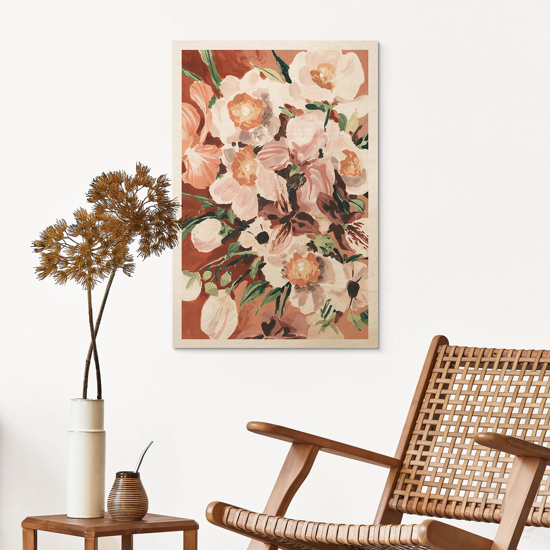 Træplakat Orkidéblomster - Zwara