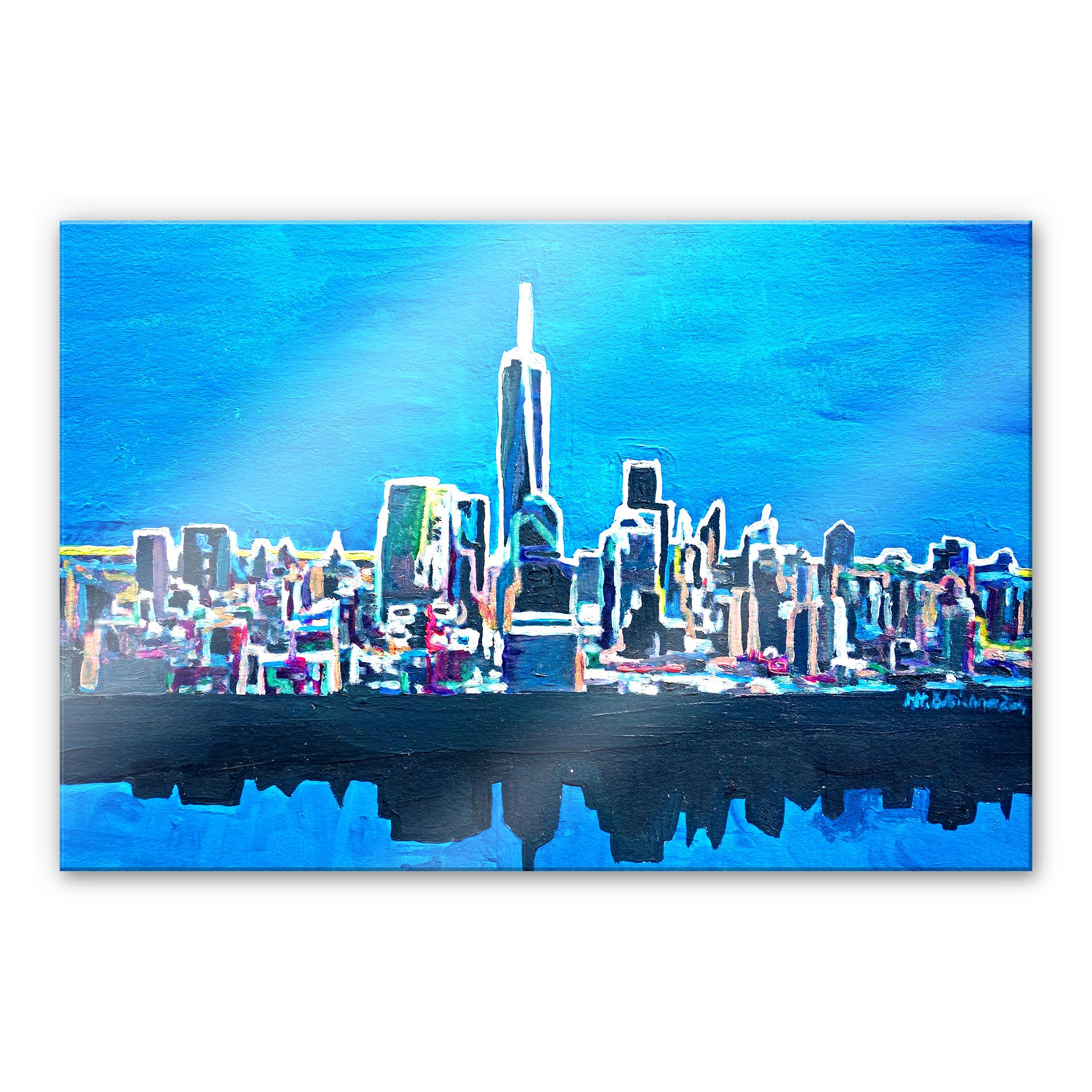 Akrylbillede Bleichner - New York City i neonlys