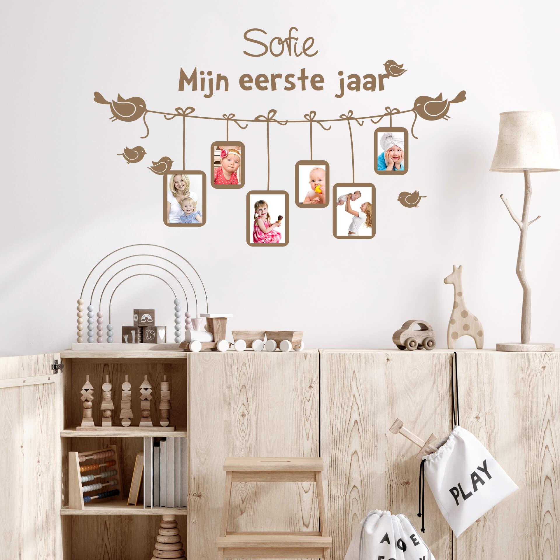 Wandtattoo + Name Mijn eerste jaar... mit Platz f�