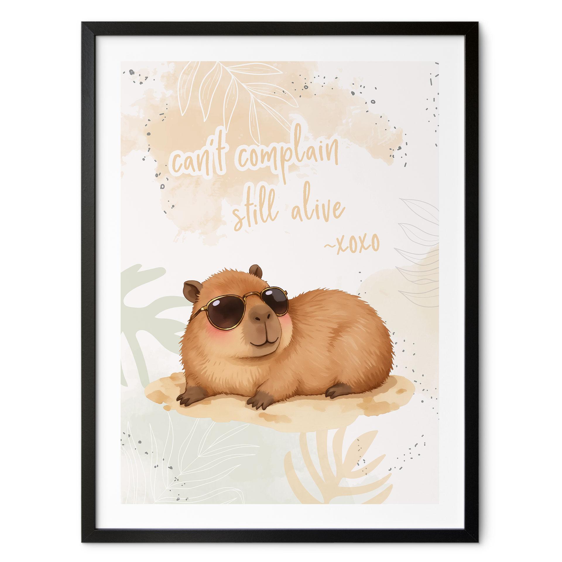 Plakat Cool Capybara - siger stadig i live