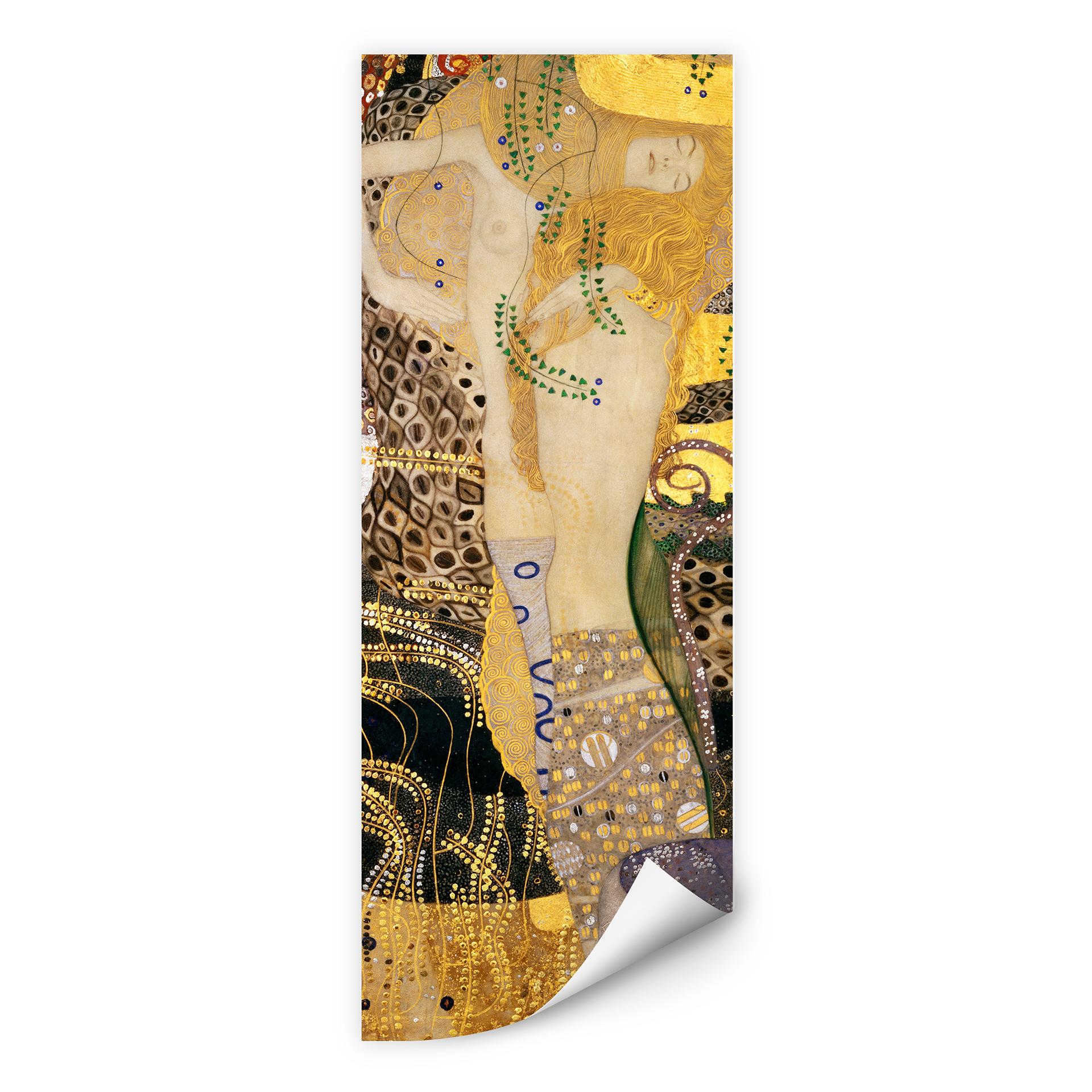 Zelfklevende Poster - Klimt - Waterslangen