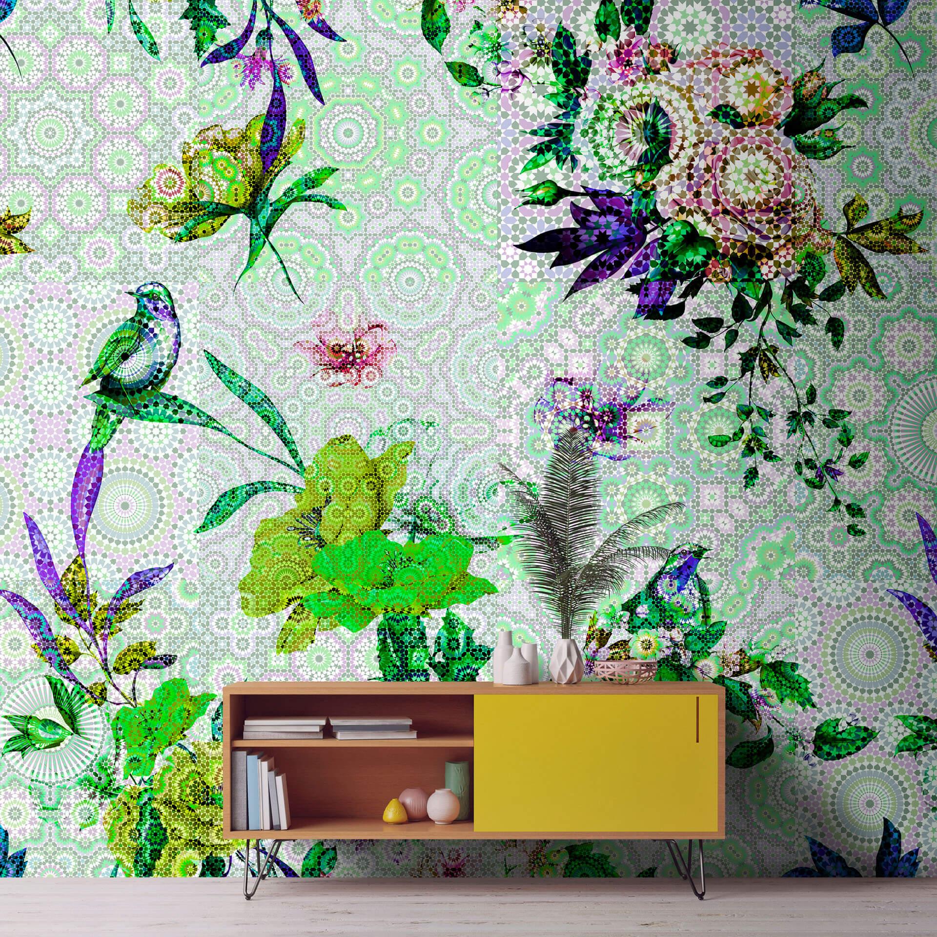 Livingwalls Fototapet Walls by Patel Mosaic Garden1