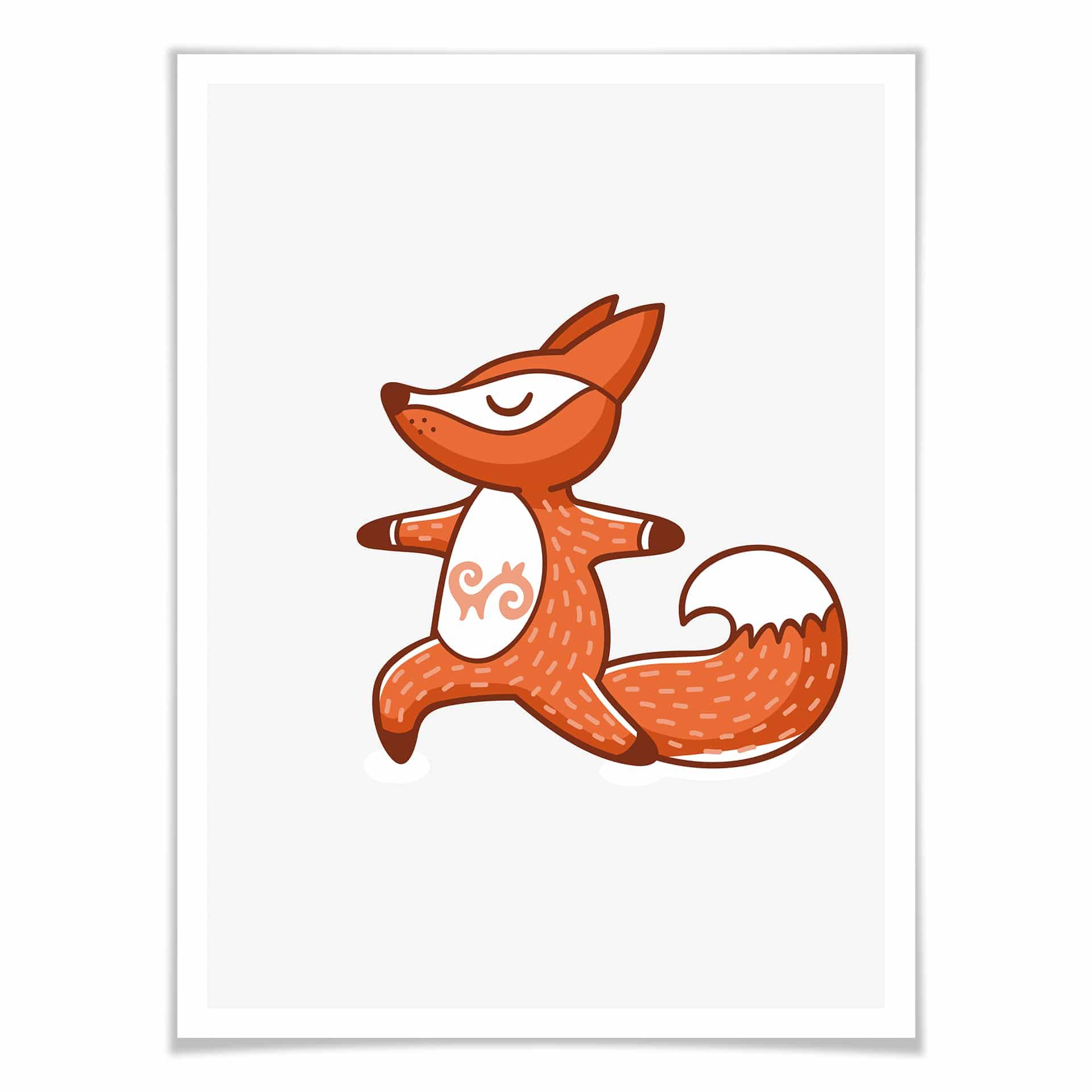 Póster - Yoga Fox 03
