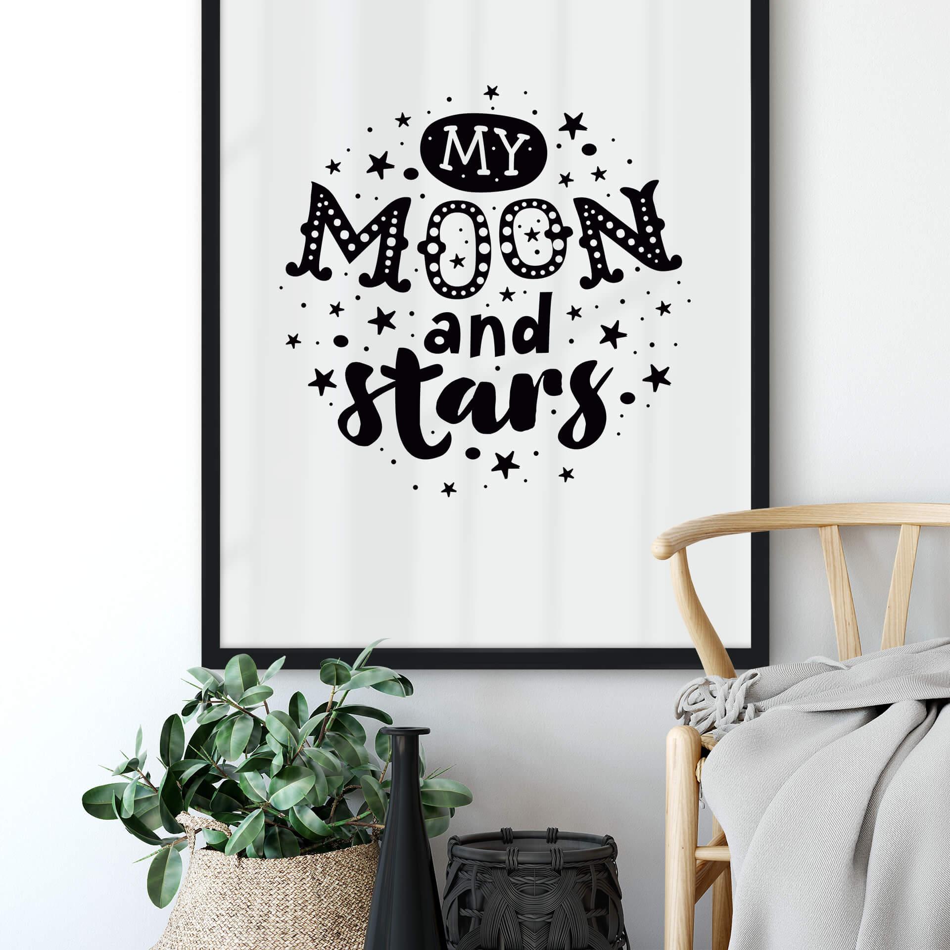 Plakat Mój księżyc i gwiazdy