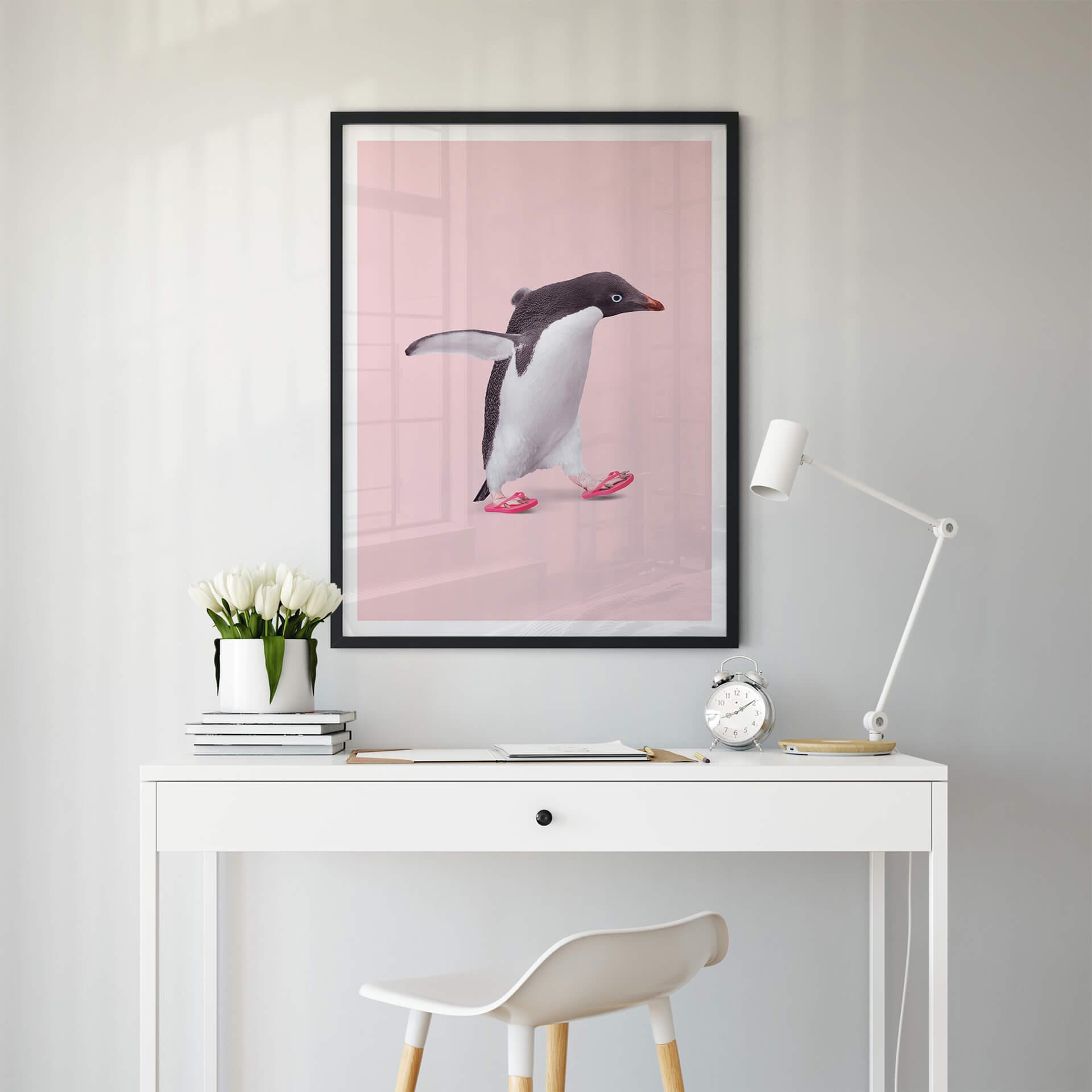 Póster Suelto - Flip Flop Penguin