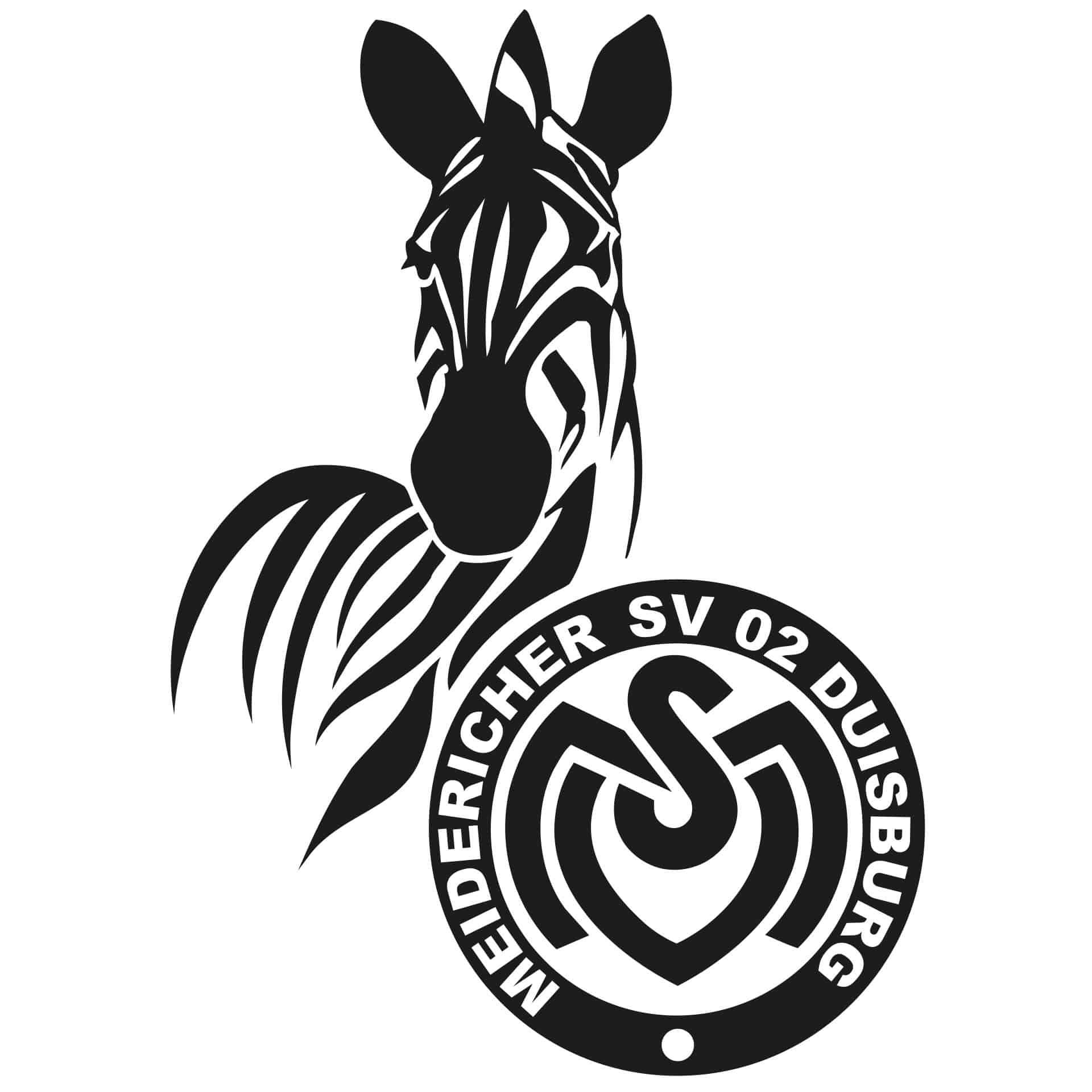 Wandtattoo MSV Duisburg Logo einfarbig