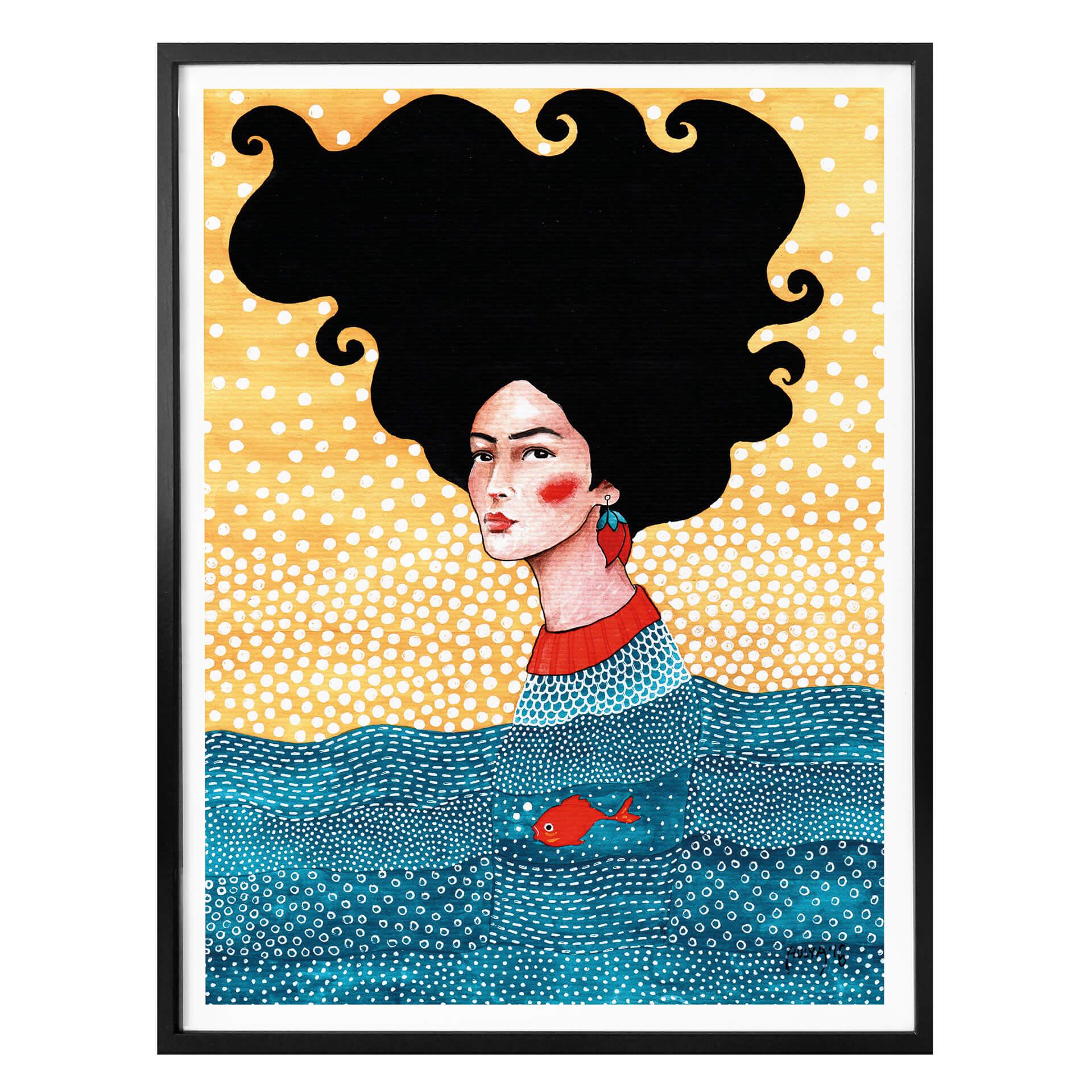 Póster Hülya - Por arriba y por abajo