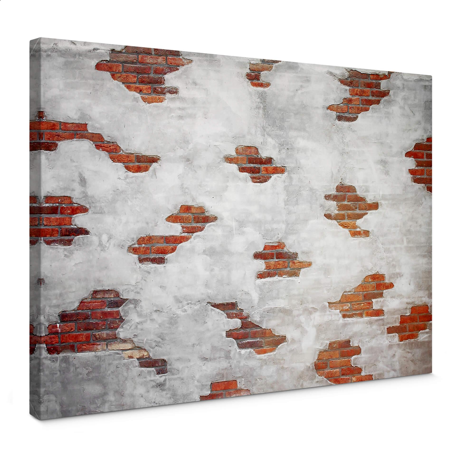 Lienzo pared de ladrillo