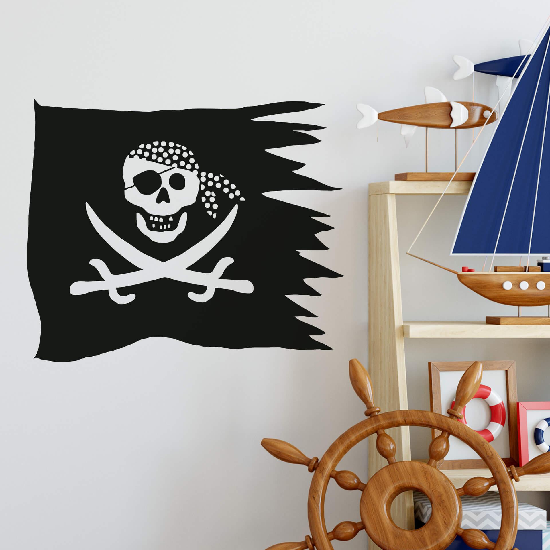 Sort Pirat Flag