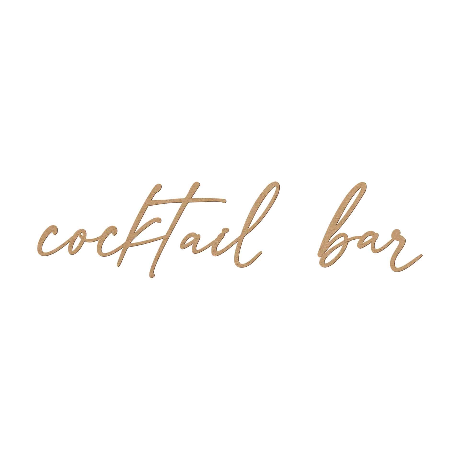 Decoro MDF Cocktail Bar