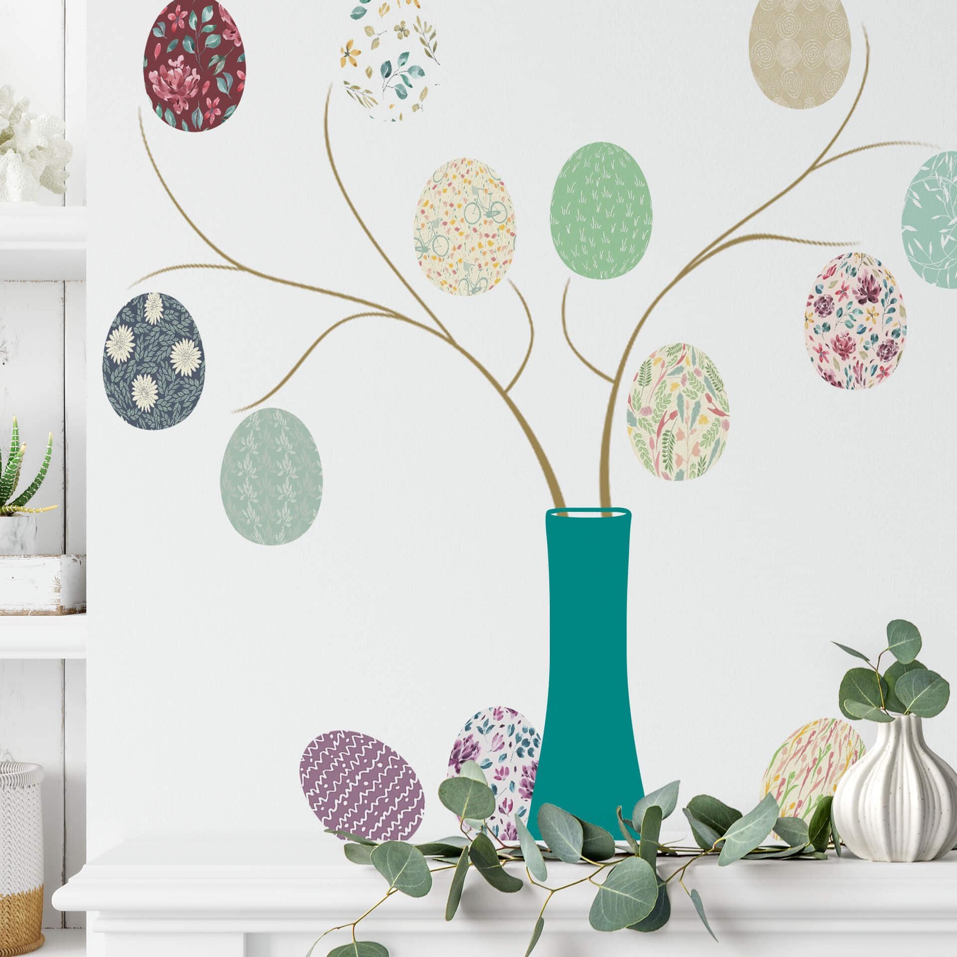 Adesivo murale - Uova colorate Set (21 pz.)
