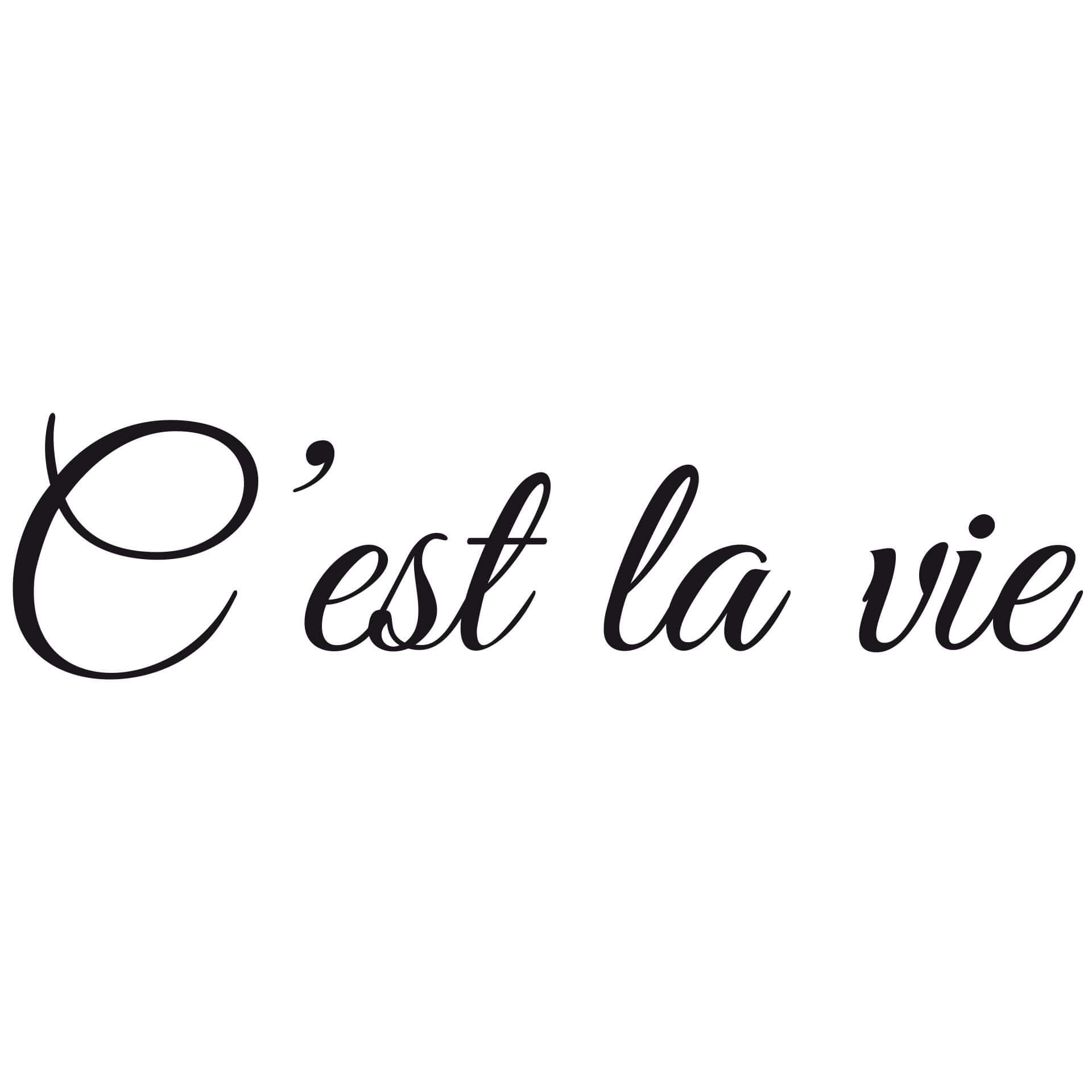 Wandtattoo C'est la vie