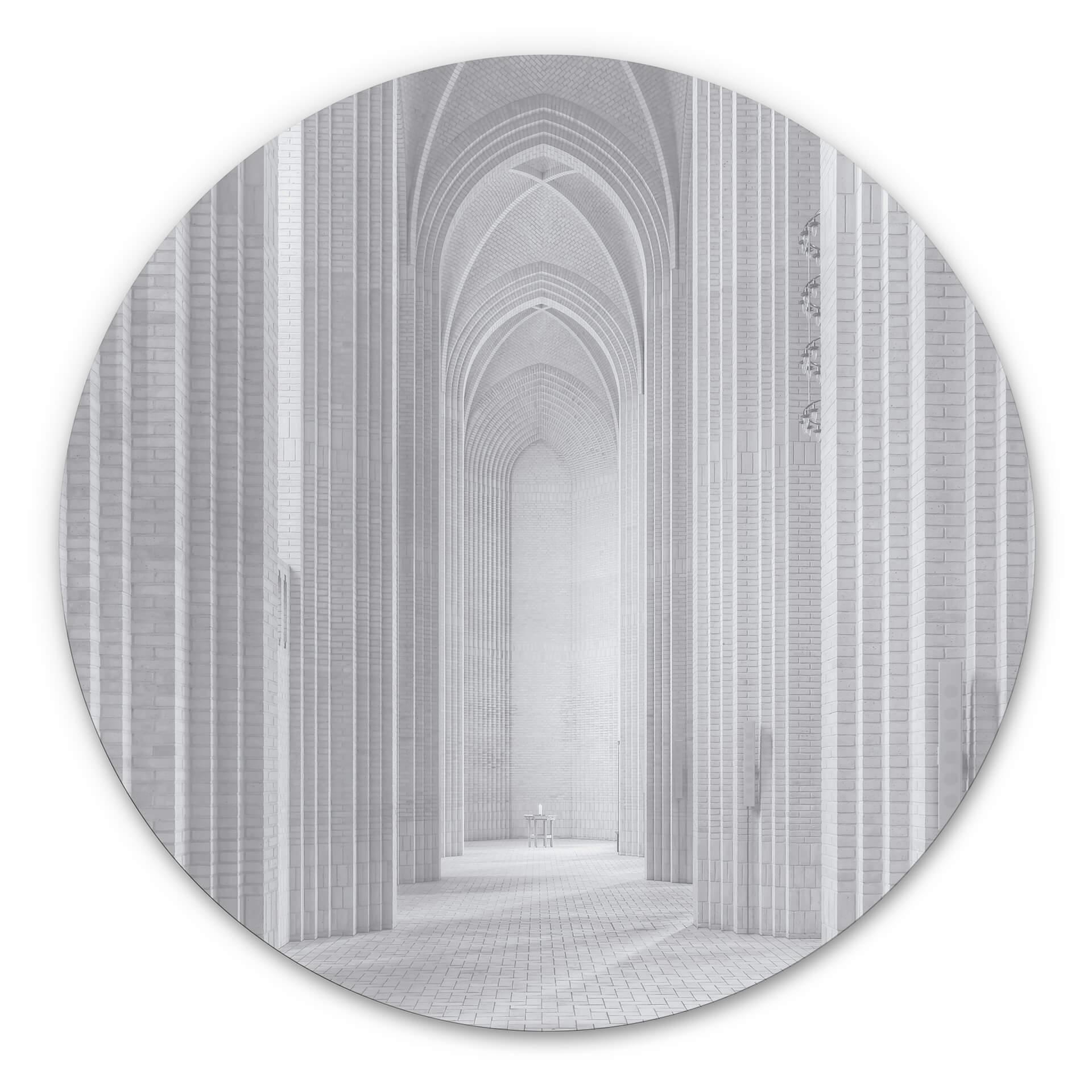 Alu-Dibond Fleckenstein - Église de Grundtvig - Rond