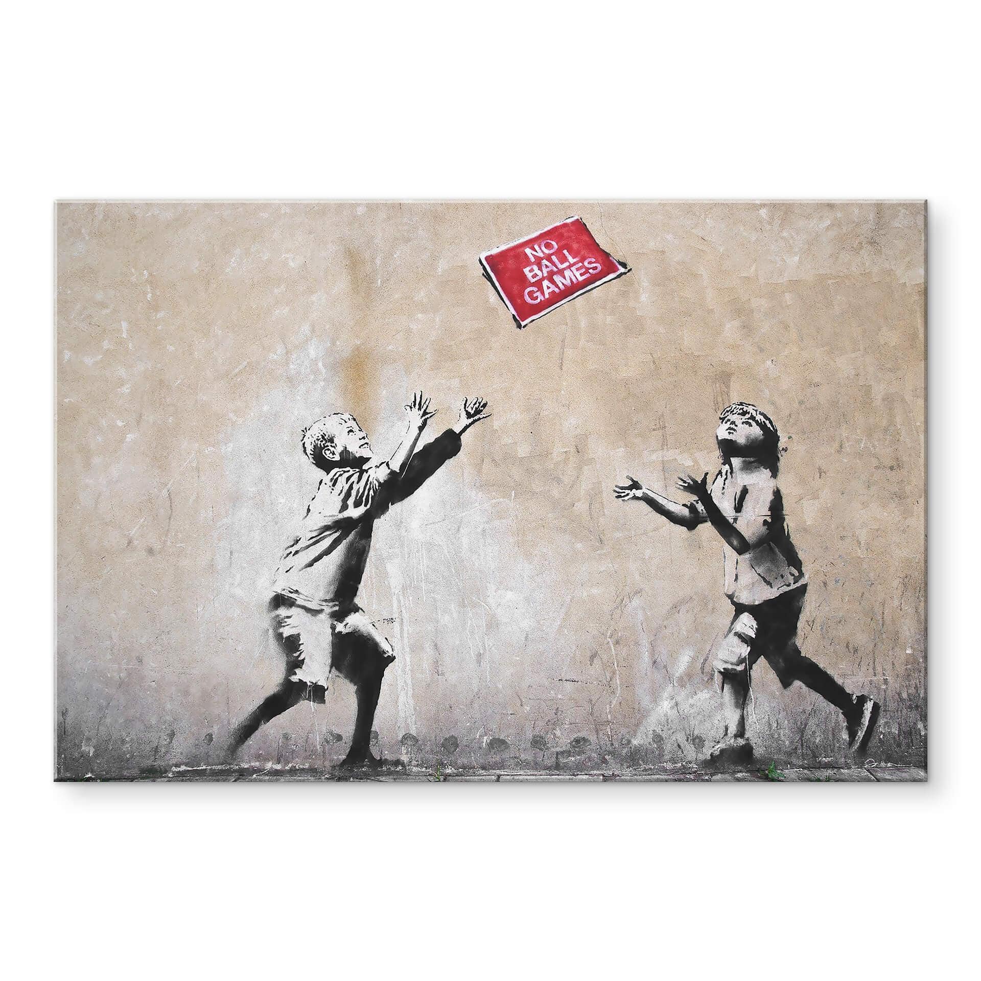Akrylbillede Banksy - No Ball Games