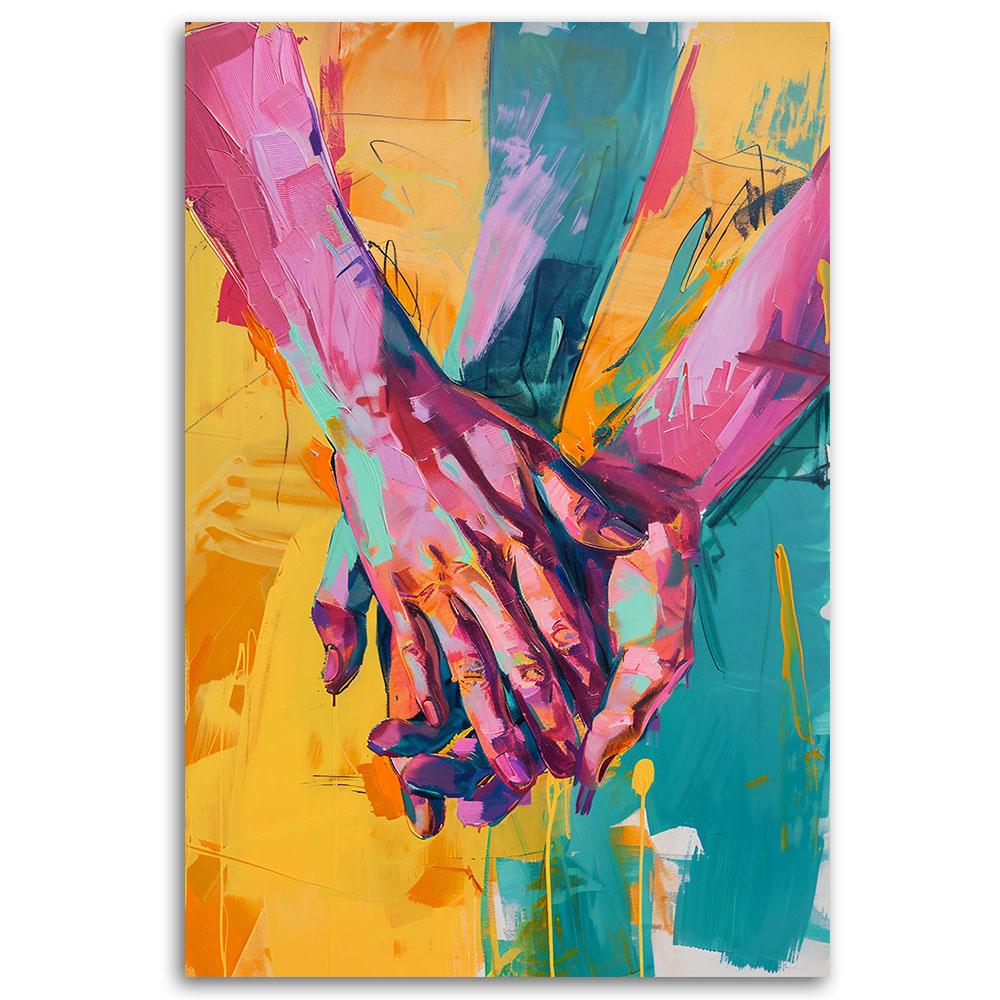 Canvasbillede, Touch love romance