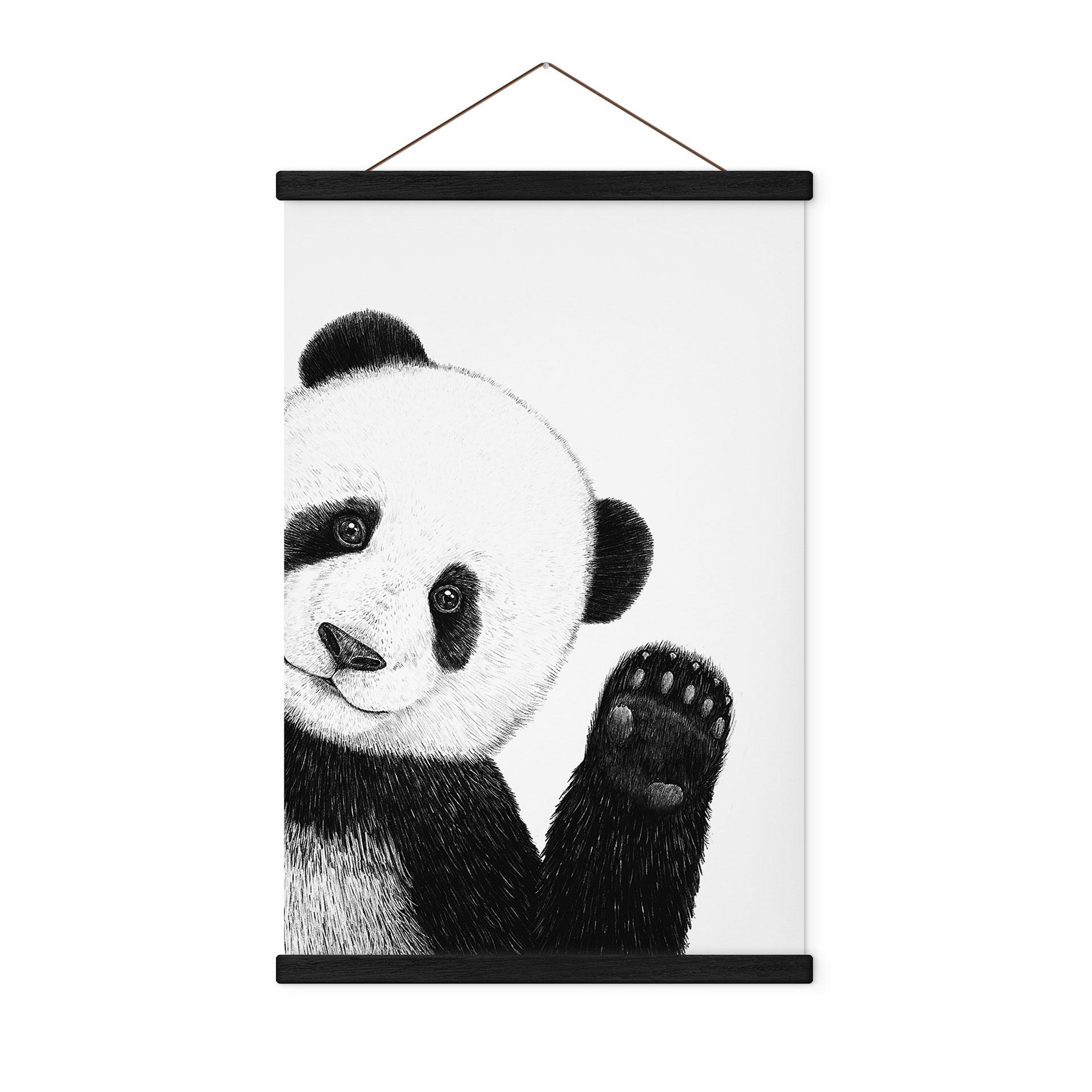 Stofbillede Vinkende panda - Korenkova