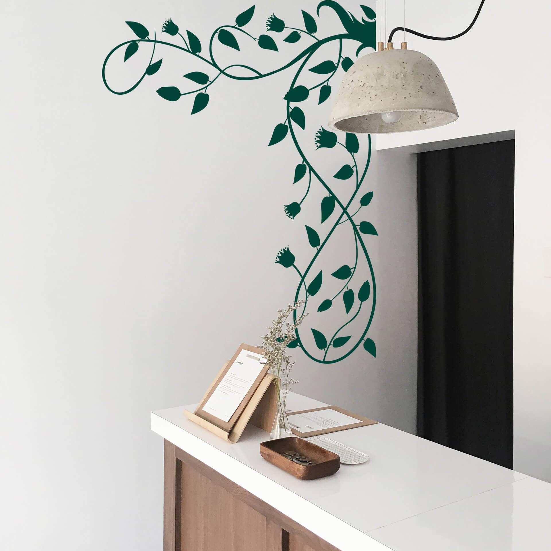 Wallsticker - Klatrende Plante