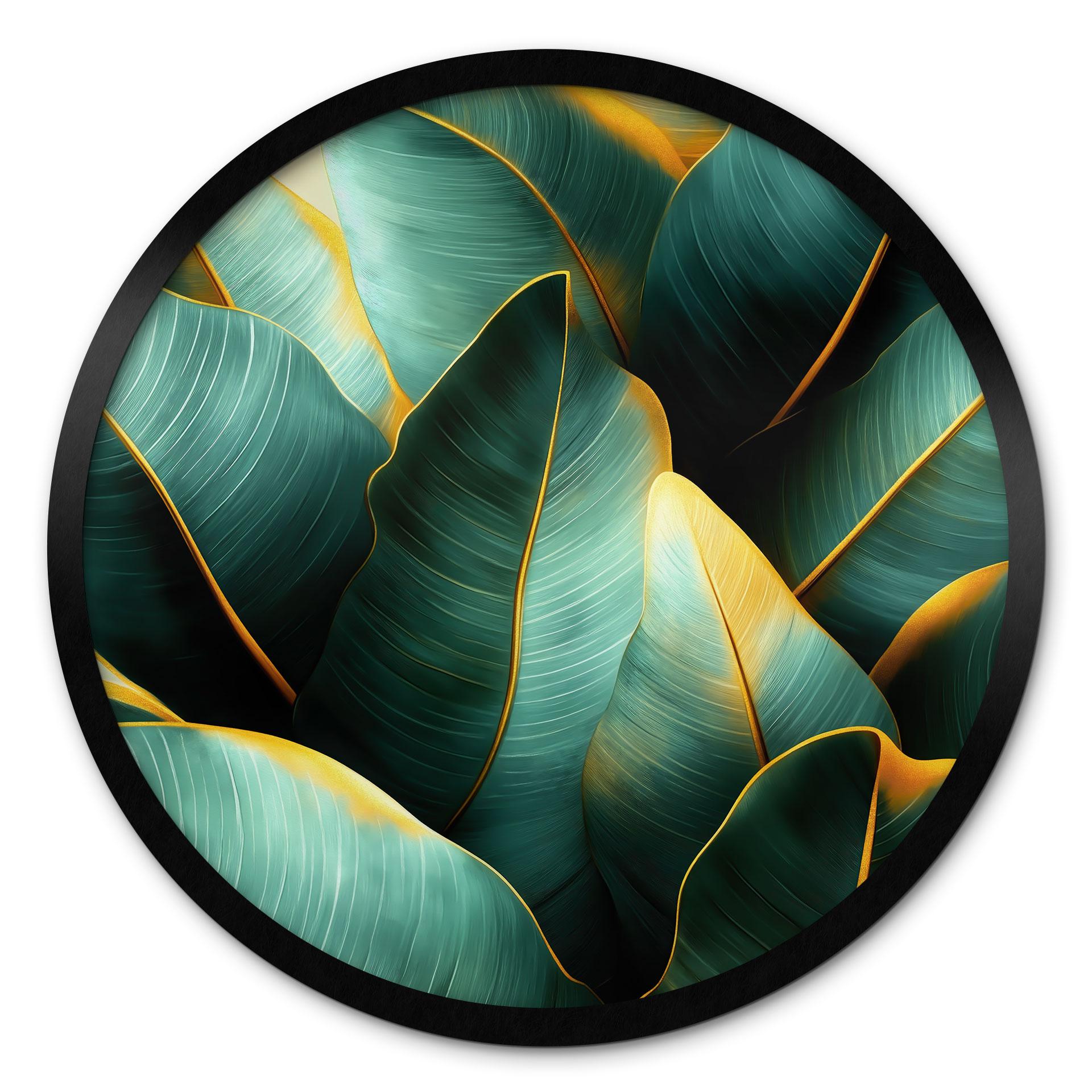 Plakat Eksotiske bananblade - Jaszke - Rund