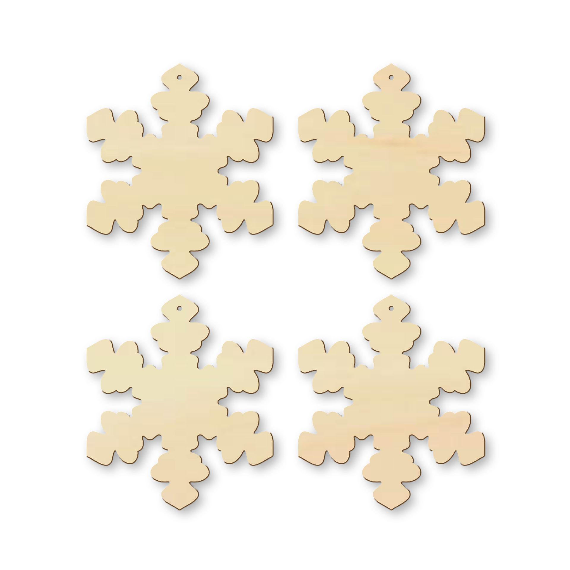 Decori natalizi - Fiocchi di neve Set di 4