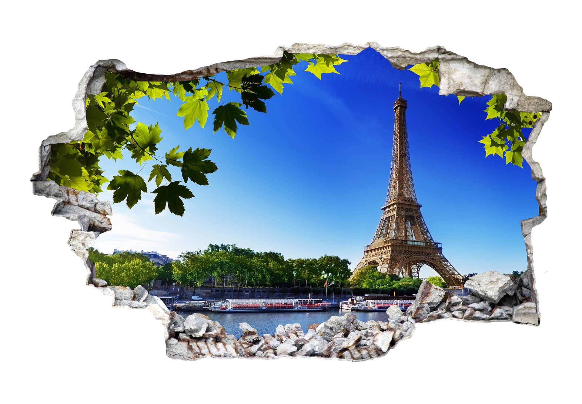 3D Wallsticker Sommer i Paris
