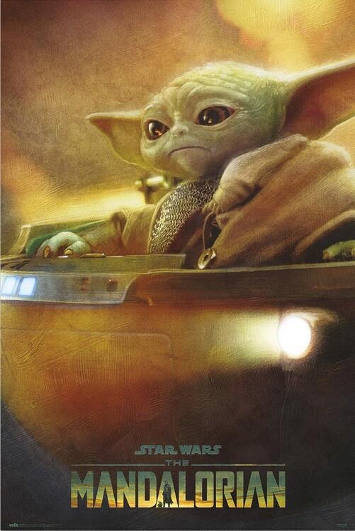 Poster, film poster Star Wars: The Mandalorian - Grogu Pod 61x91,5 cm