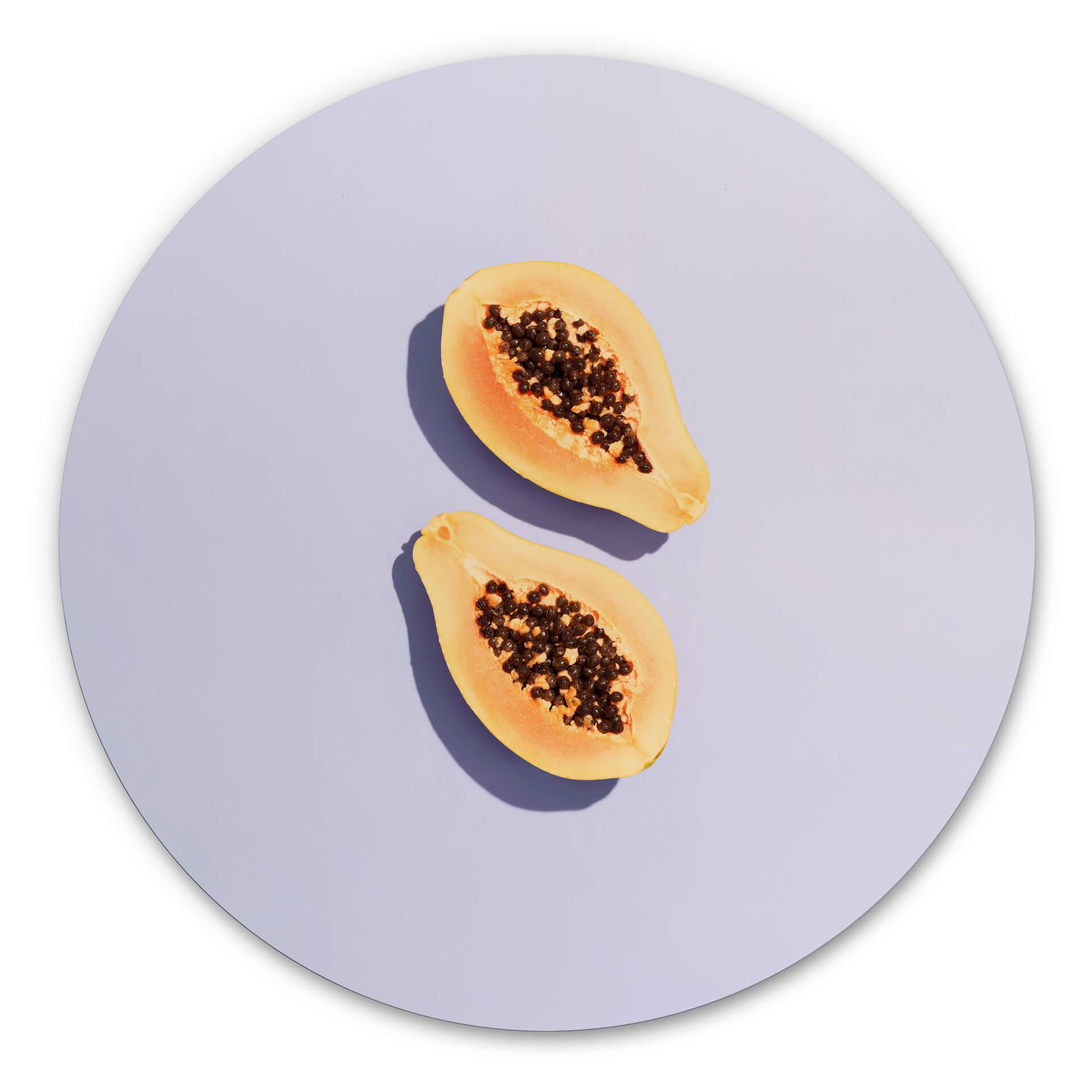 Tableau sur alu-Dibond rond 1X Studio - Papaye