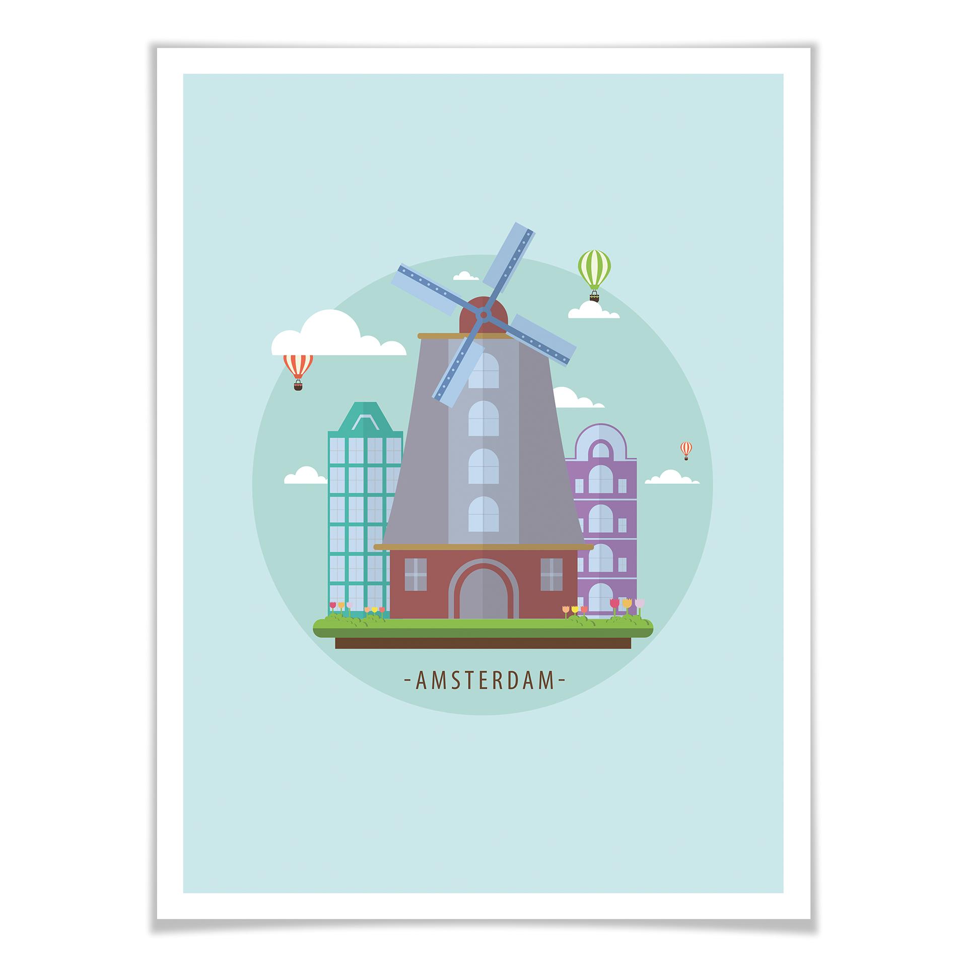 Póster - Visite Ámsterdam
